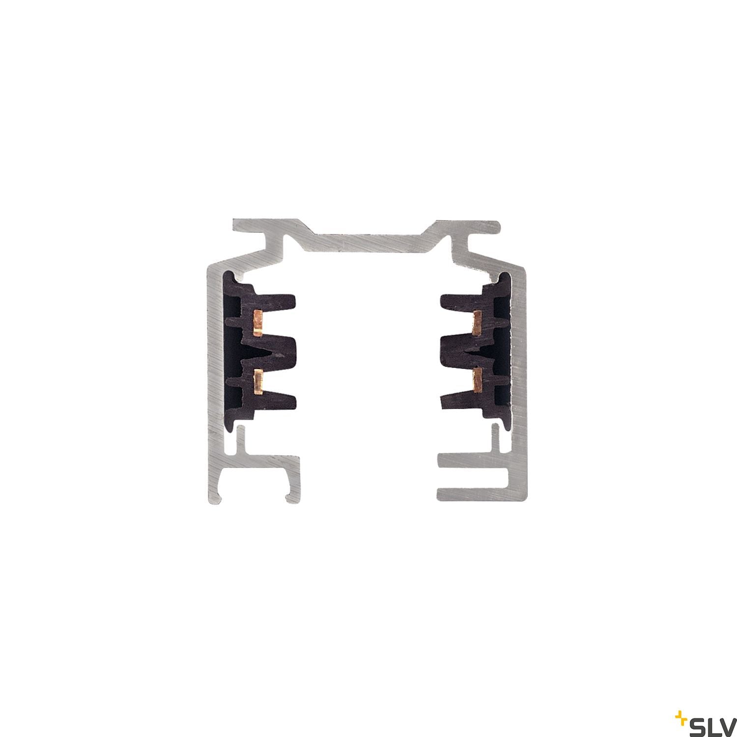 SLV EUTRAC 3-circuit track, silver-grey, 2m 145202