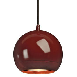 SLV 143626TK3 Light Eye ES111 Pendant 75W 3 Light Track Kit Wine Red & Black