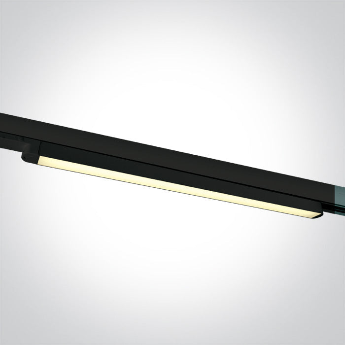 One Light 65018T/B/W BLACK LED 16W WW LINEAR TRACK LIGHT 100-240V