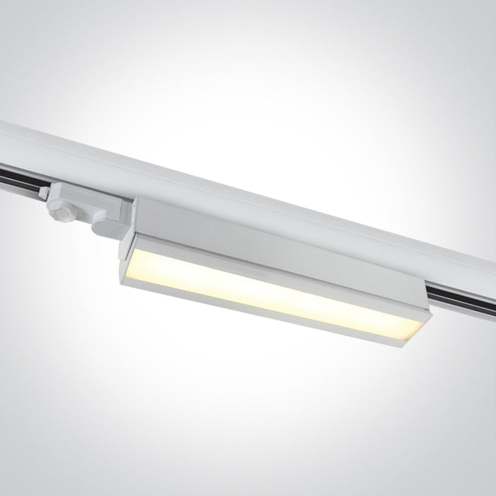 One Light 65026T/W/W WHITE LED 40W WW LINEAR TRACK LIGHT ADJUSTABLE 230V