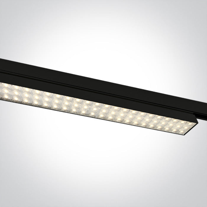 One Light 65170AT/B/W BLACK LED 30W WW LINEAR TRACK LIGHT IP20 230V