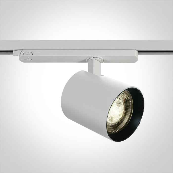 White 3 Circuit Tracklight 20W/25W/30W/35W Adjustable power Warm White LED CRI9 65660BT/W/W
