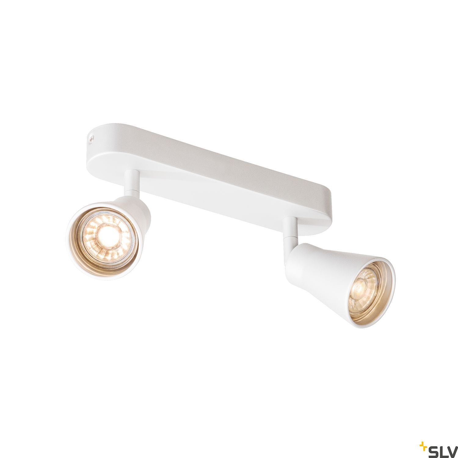 SLV AVO CW Double, Indoor surface-mounted wall and ceiling light, QPAR51, white, max. 50W 1000890