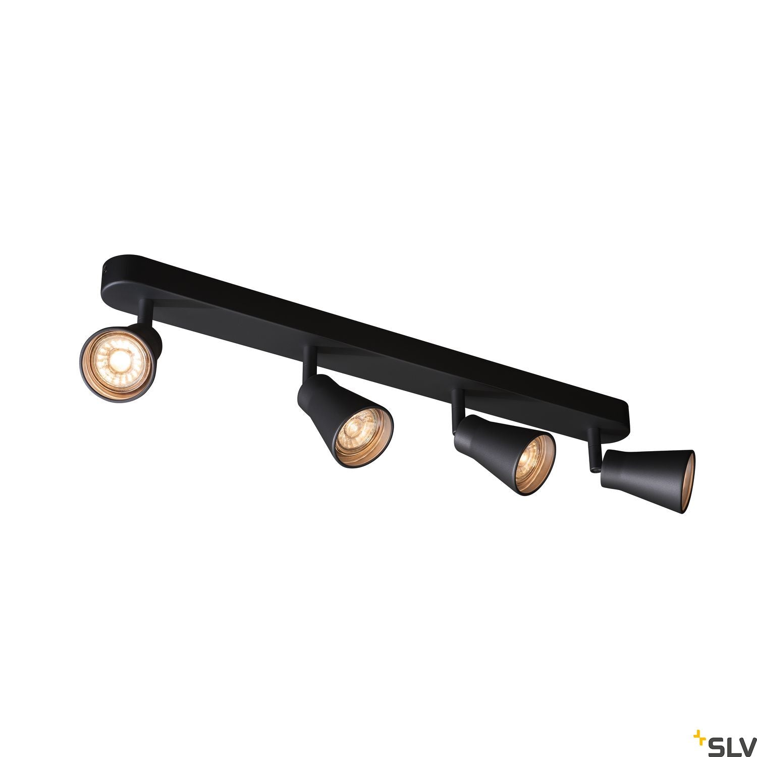 SLV AVO CW Quad, Indoor surface-mounted wall and ceiling light, QPAR51, black, max. 50W 1000895