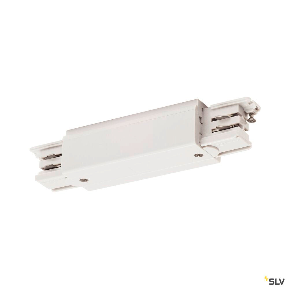 SLV S-TRACK connector, with feed-in option, PHASE, white 1001383