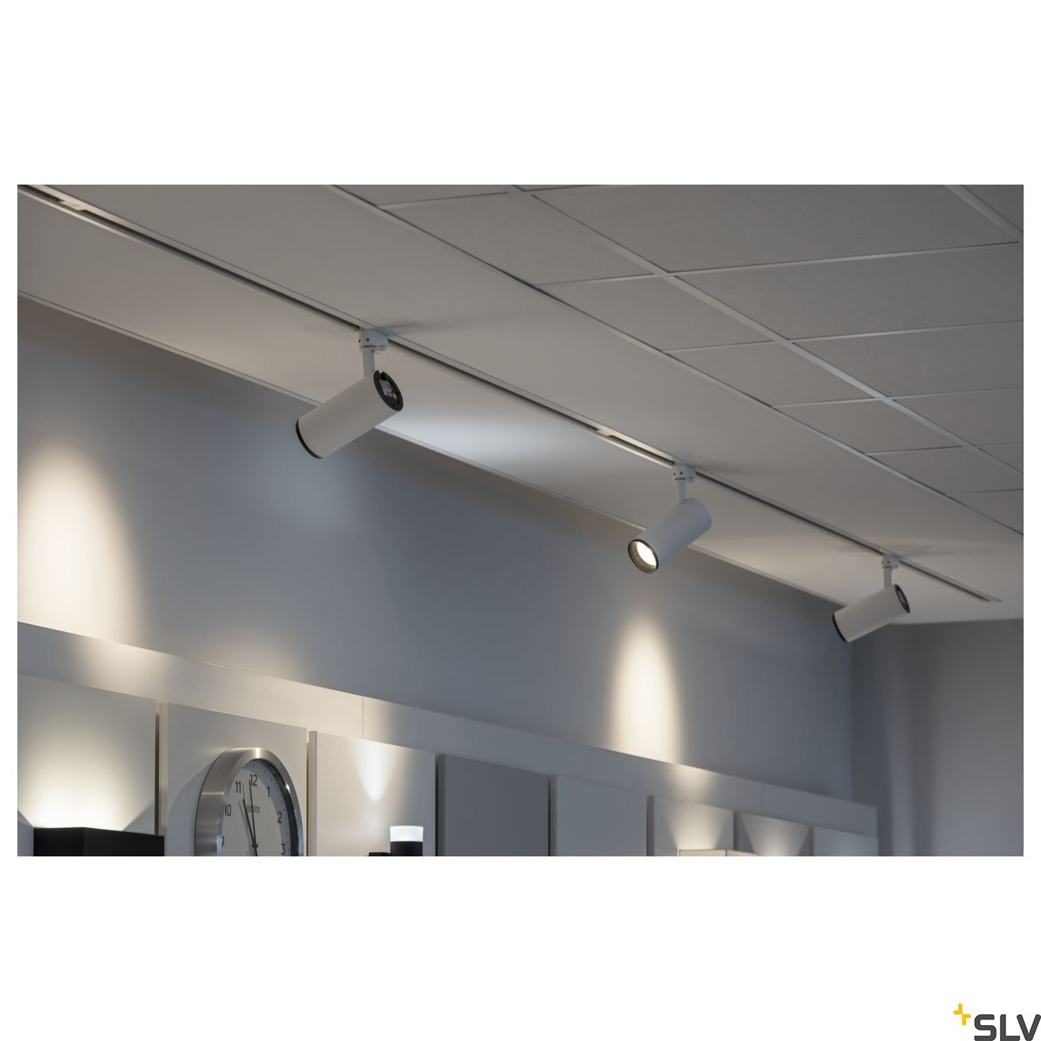 SLV 3~ NUMINOS Dimmable 3 phase system light whitek/black 2700K 24° 1004174