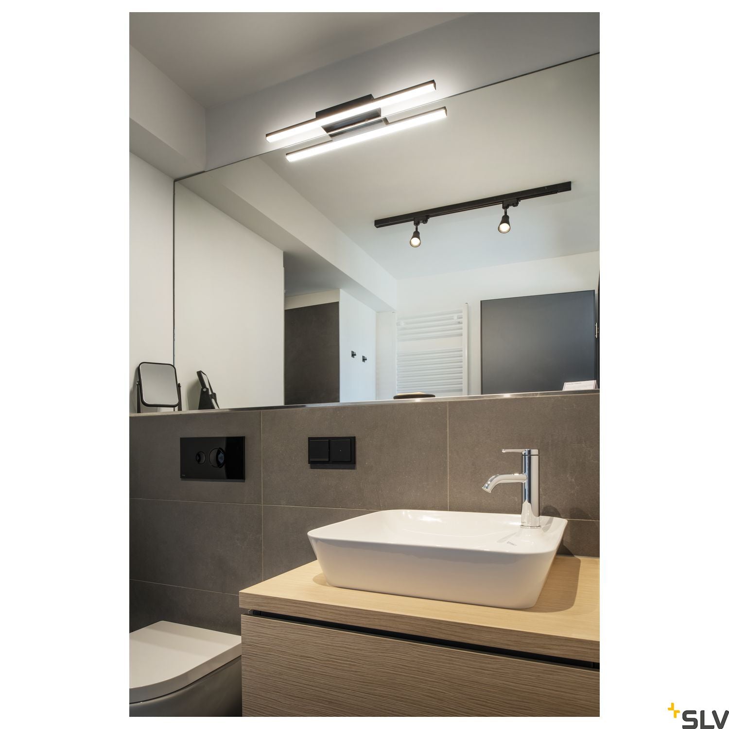 SLV AVO Spot incl. 3-circuit adapter , black, 1x GU10, max. 50W 152640