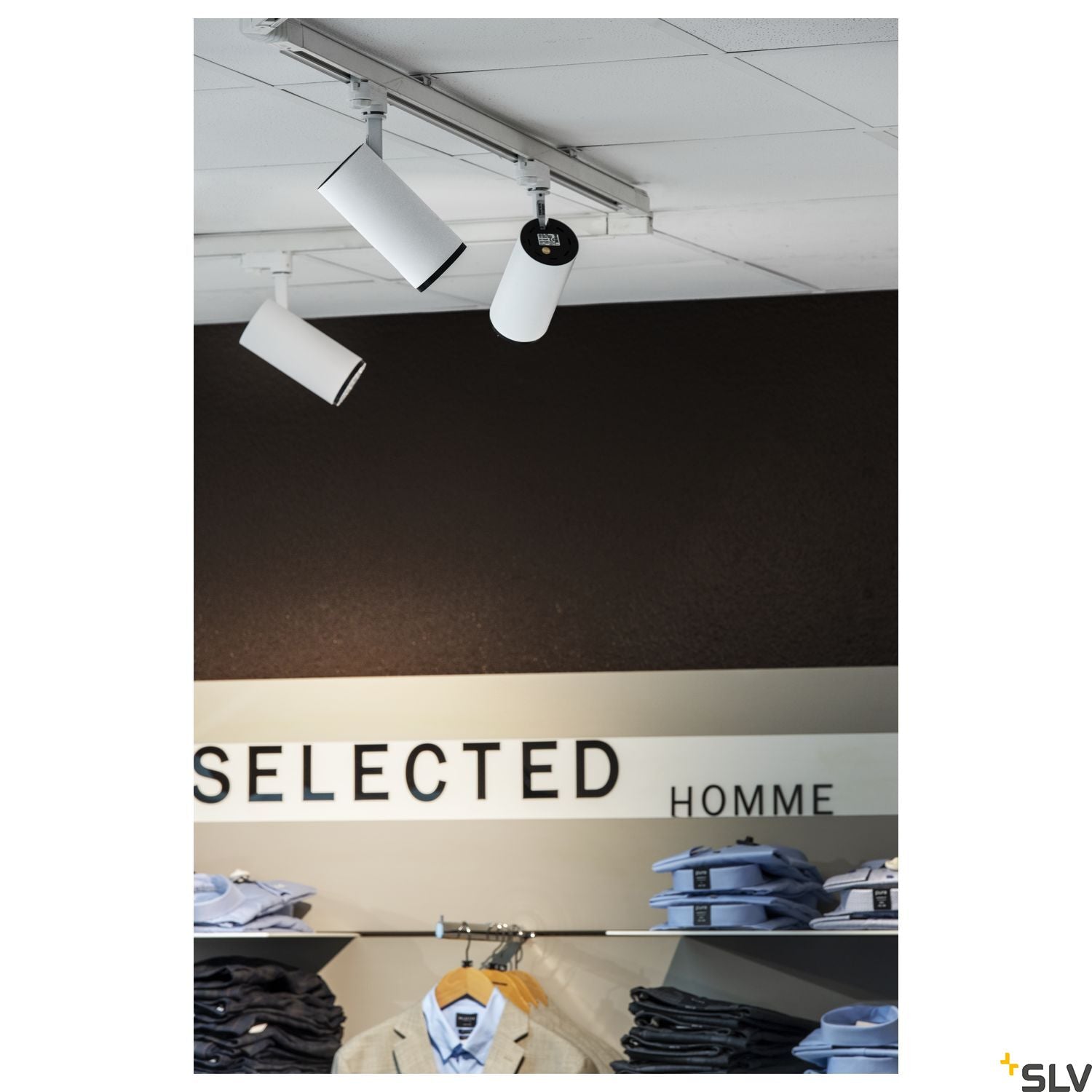 SLV 3~ NUMINOS Dimmable  3 phase system light white/black 3000K 24° 1004182