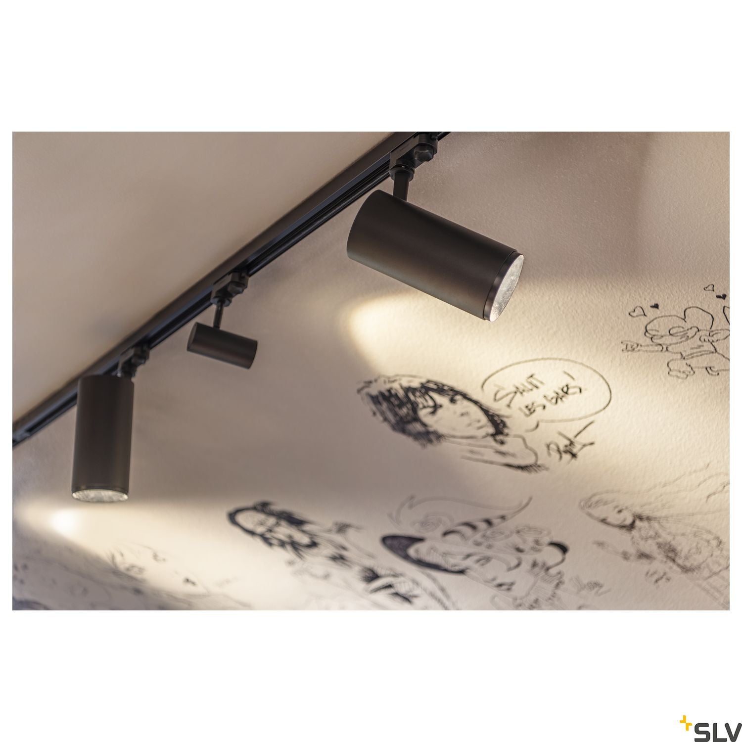 SLV 3~ NUMINOS Dimmable  3 phase system light black/black 2700K 36° 1004267