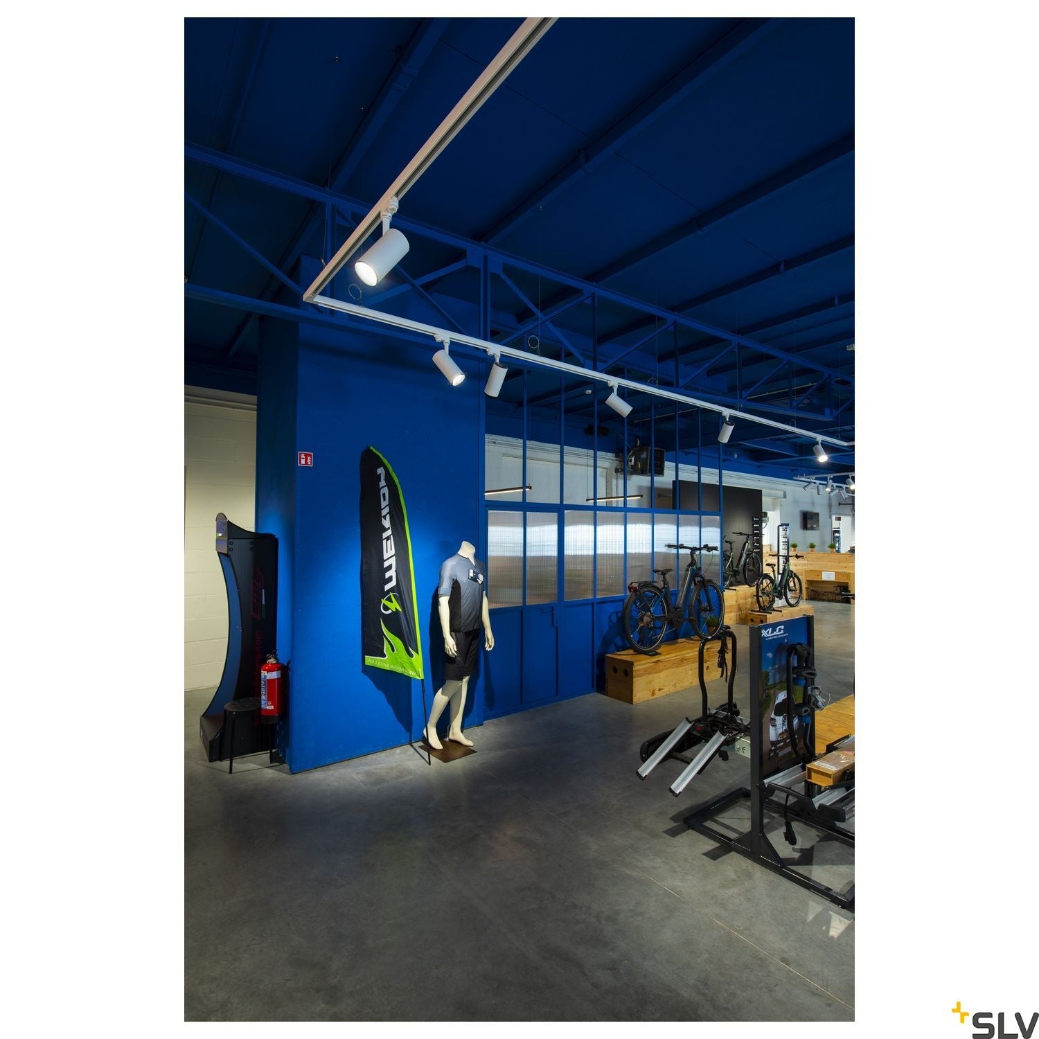 SLV 3~ NUMINOS Dimmable   3 phase system light white/black 4000K 36° 1004287