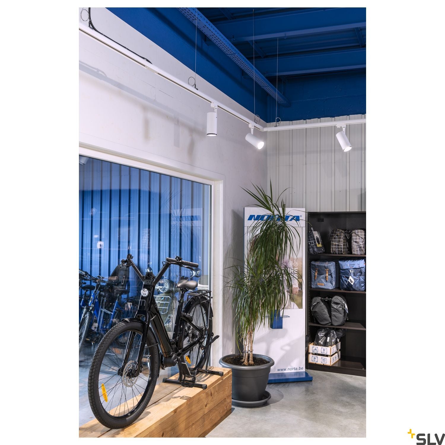 SLV 3~ NUMINOS Dimmable   3 phase system light white/black 4000K 60° 1004288