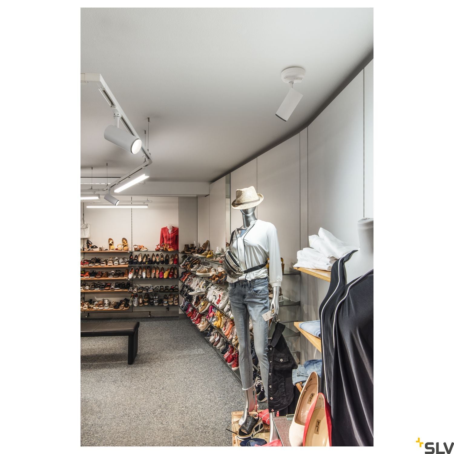 SLV 3~ NUMINOS DALI M 3 phase system light white/black 3000K 36° 1004471