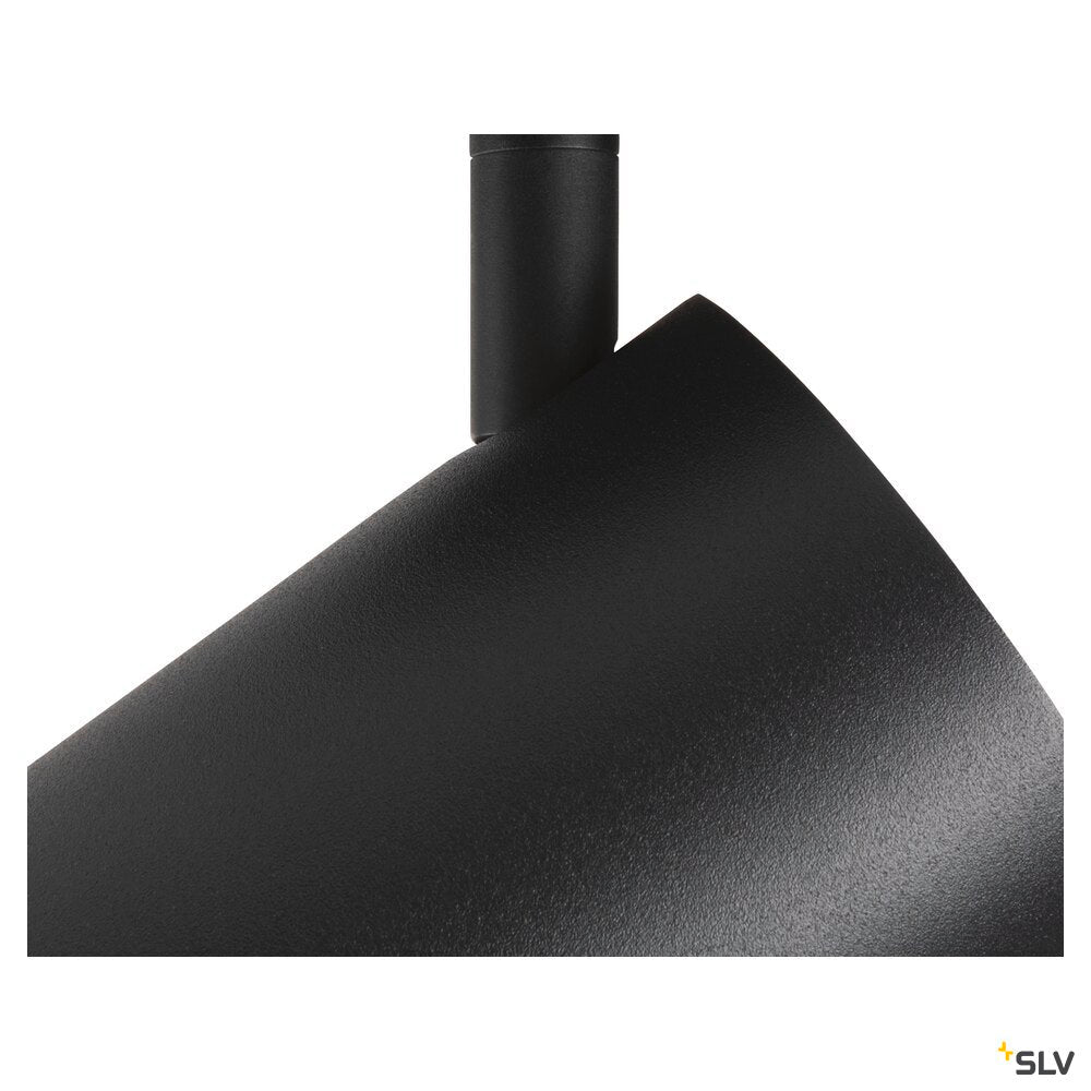 SLV ASTO TUBE, ceiling-mounted light, cylindrical, max. 2x10W, black 1006425