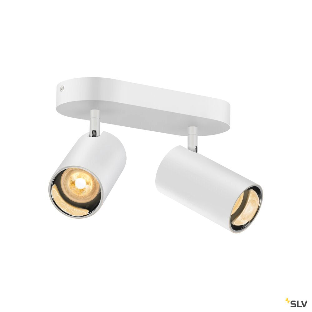 SLV ASTO TUBE, ceiling-mounted light, cylindrical, max. 2x10W, white 1006426