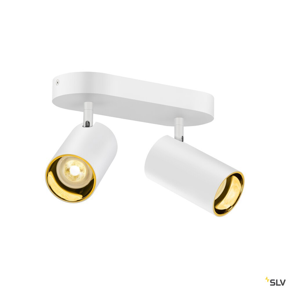 SLV ASTO TUBE, ceiling-mounted light, cylindrical, max. 2x10W, white 1006426