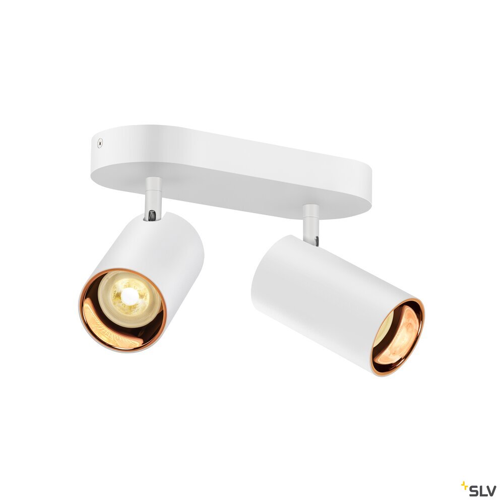 SLV ASTO TUBE, ceiling-mounted light, cylindrical, max. 2x10W, white 1006426