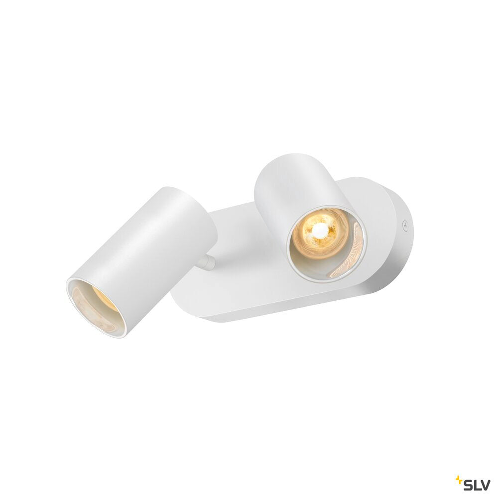 SLV ASTO TUBE, ceiling-mounted light, cylindrical, max. 2x10W, white 1006426