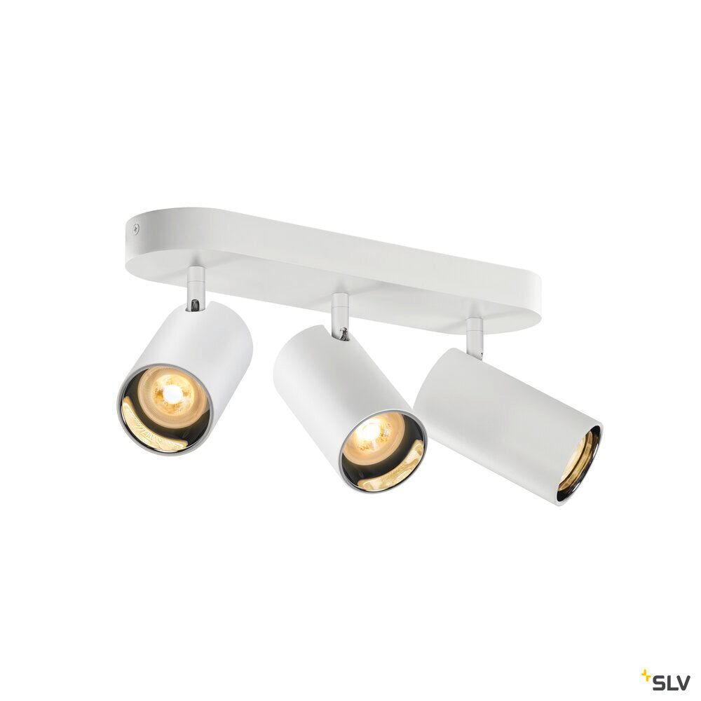 SLV ASTO TUBE, ceiling-mounted light, cylindrical, max. 3x10W, white 1006428