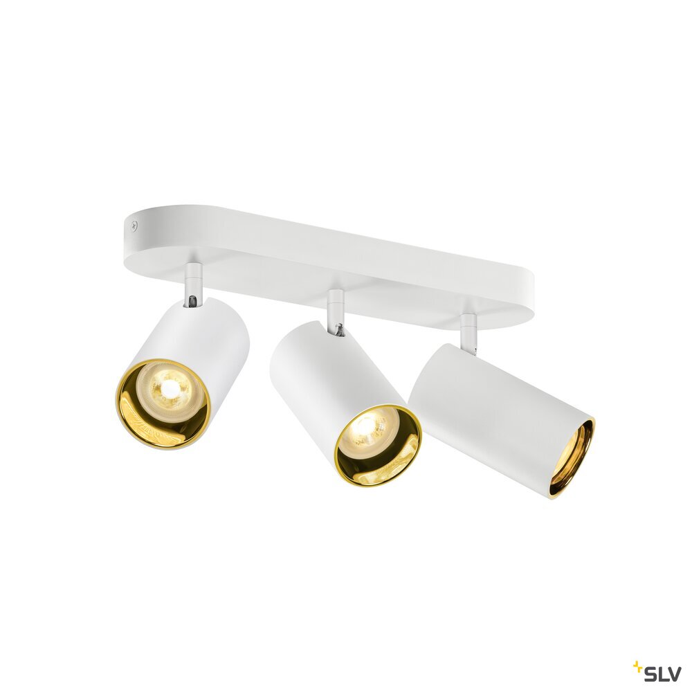 SLV ASTO TUBE, ceiling-mounted light, cylindrical, max. 3x10W, white 1006428