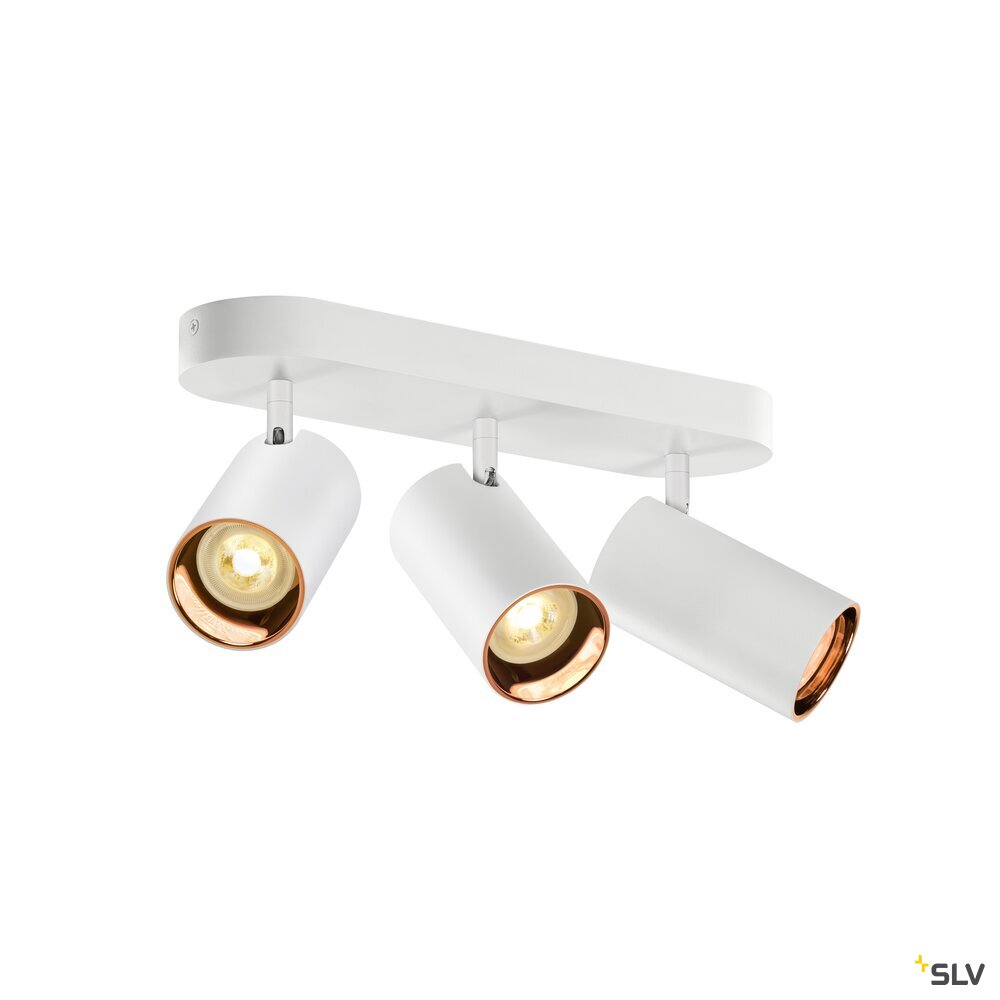 SLV ASTO TUBE, ceiling-mounted light, cylindrical, max. 3x10W, white 1006428