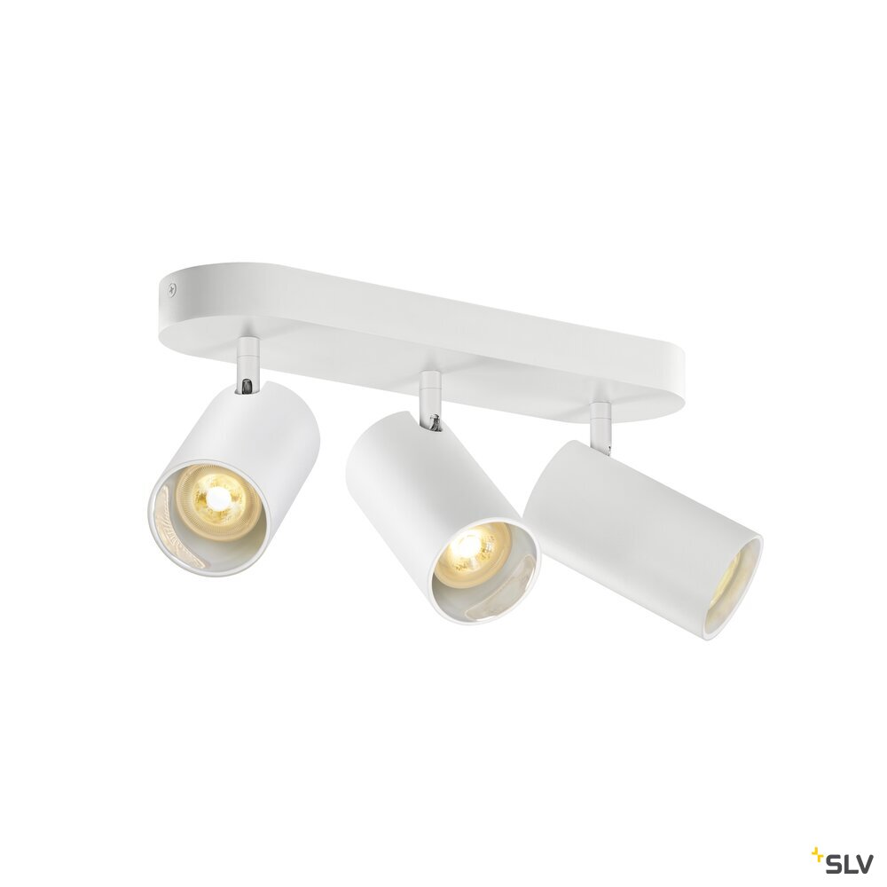 SLV ASTO TUBE, ceiling-mounted light, cylindrical, max. 3x10W, white 1006428