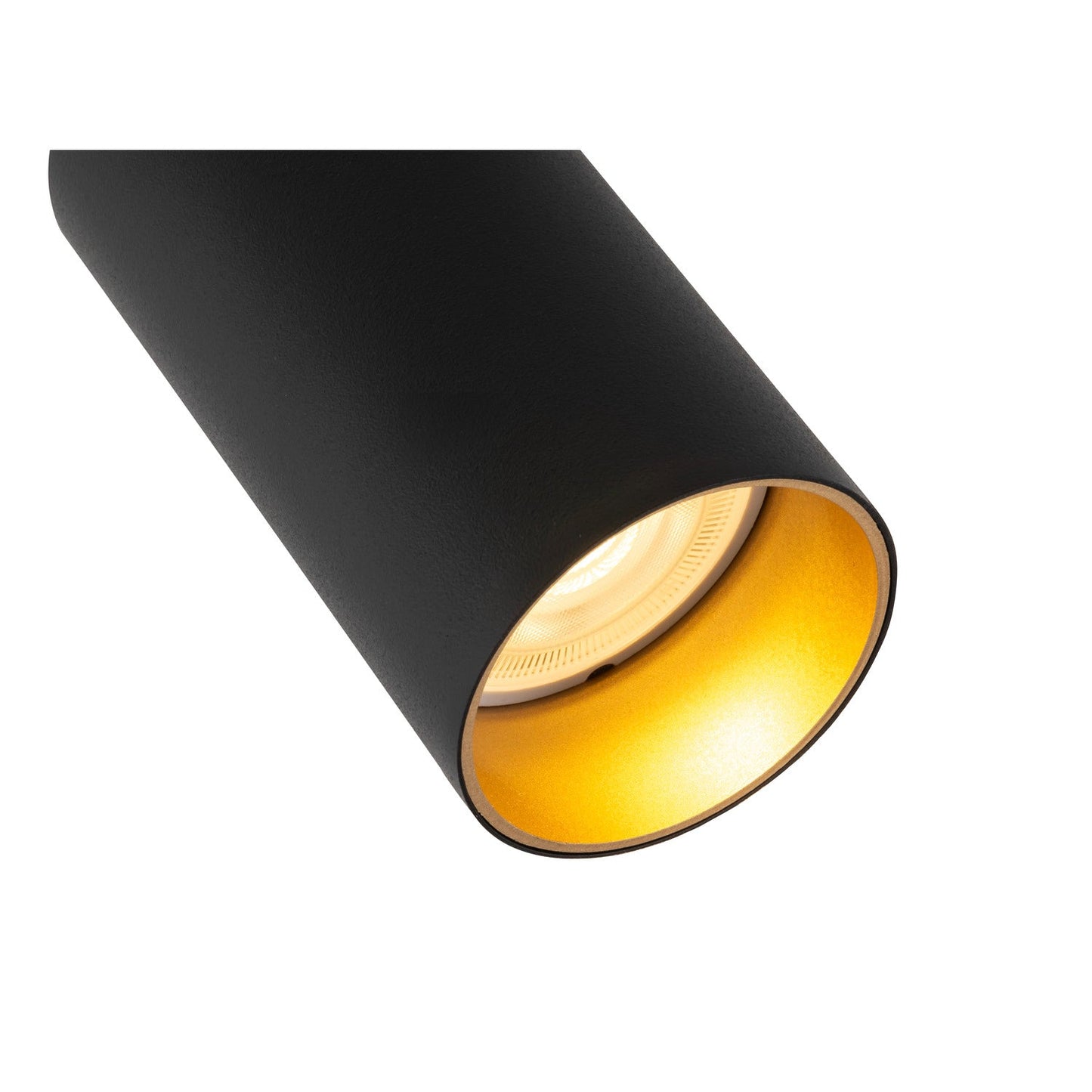 SLV KAMI, ceiling-mounted light, double, 2x max. 10 W, GU10, black/gold 1007723
