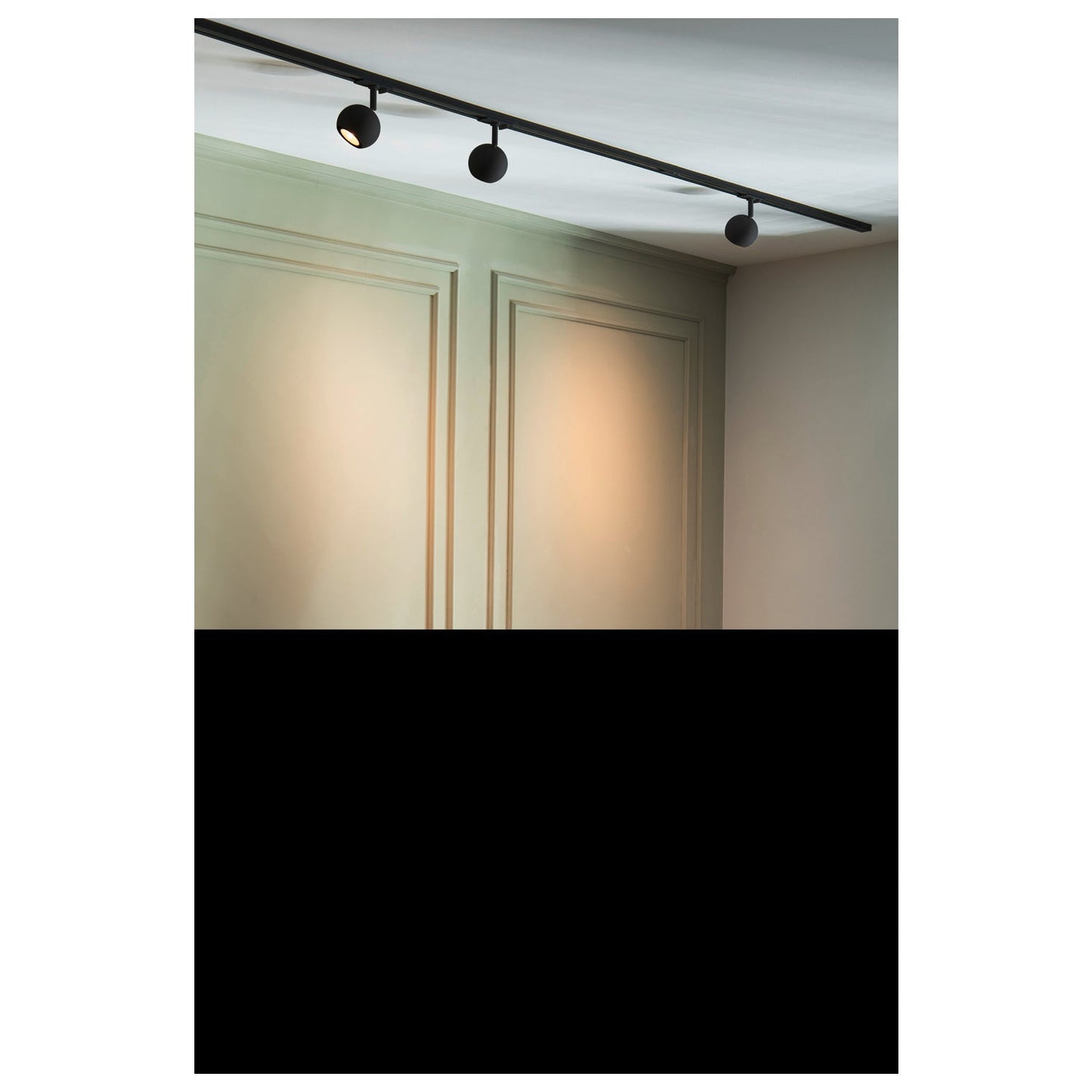Black Track Light Fitting SLV LIGHT EYE® 90, 1~ Track spotlight, round, GU10, 1x max. 6 W, matt black 1008180
