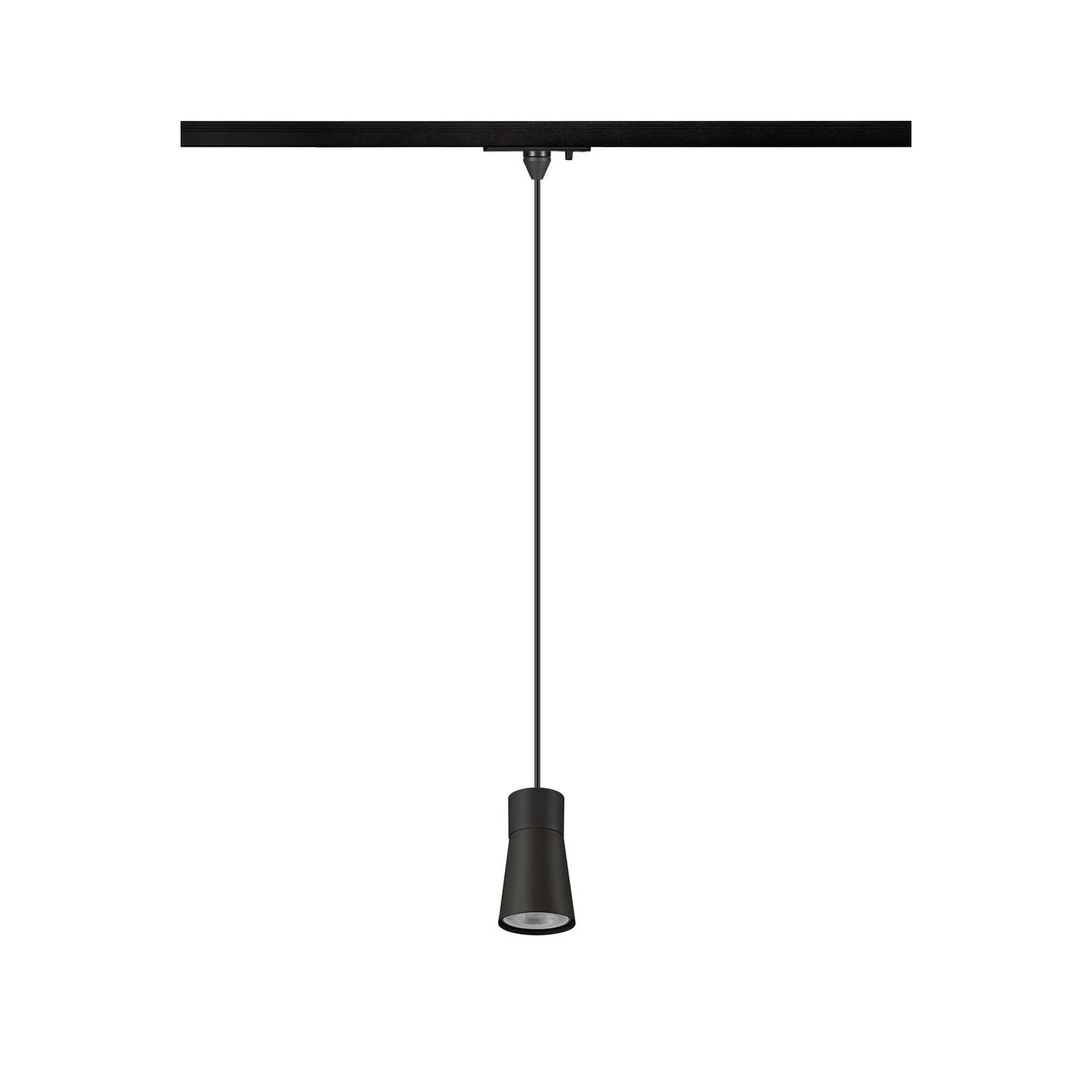 SLV PURI 2.0 Cone, 1~Track pendant light, GU10, pendant length 200 cm, 1x max. 6 W, black 1008258