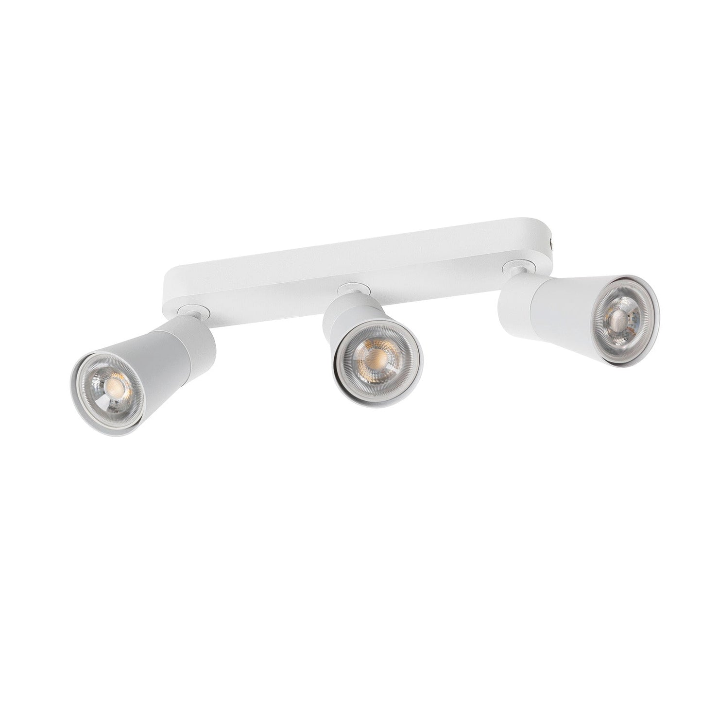 SLV PURI 2.0 Cone, wall and ceiling-mounted light, long, 3 x max. 6 W GU10, white 1008326