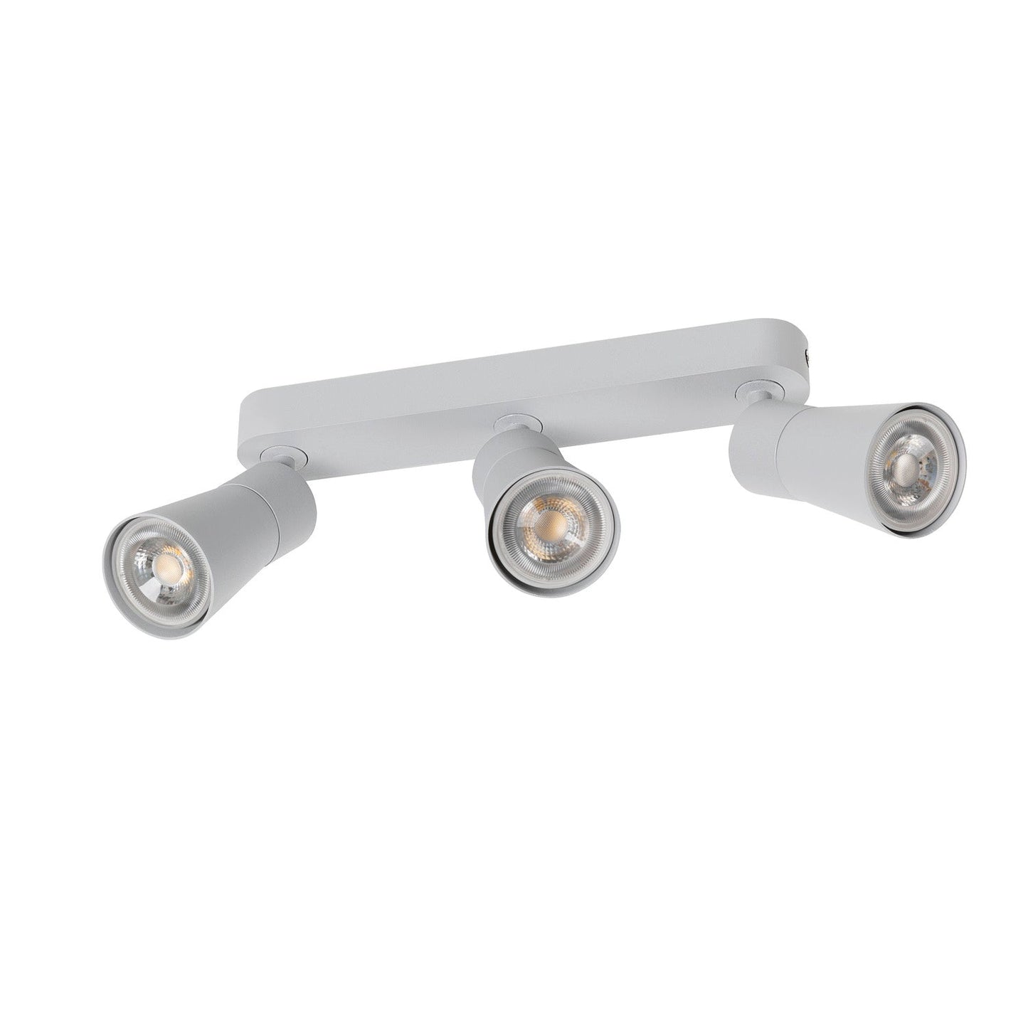 SLV PURI 2.0 Cone, wall and ceiling-mounted light, long, 3 x max. 6 W GU10, grey 1008327