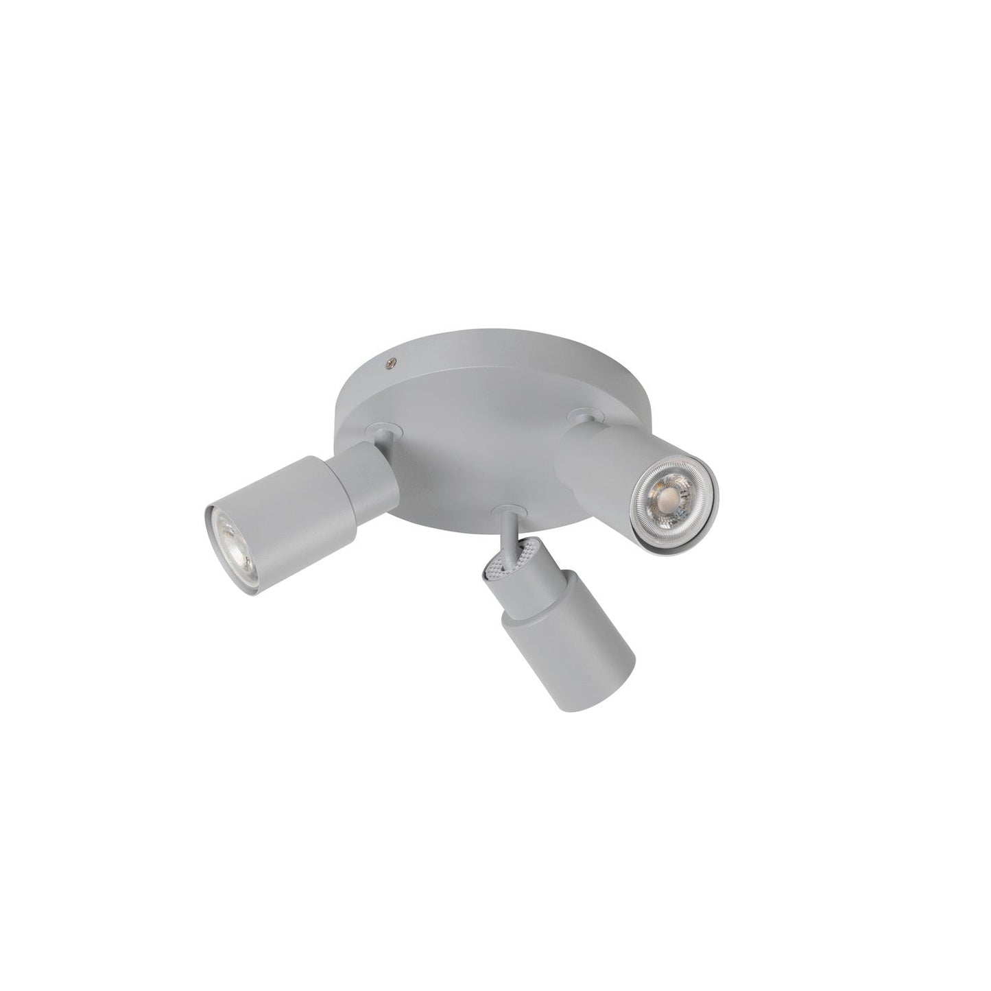 SLV PURI 2.0 Tube, wall and ceiling-mounted light, round, 3 x max. 6 W GU10, grey 1008335