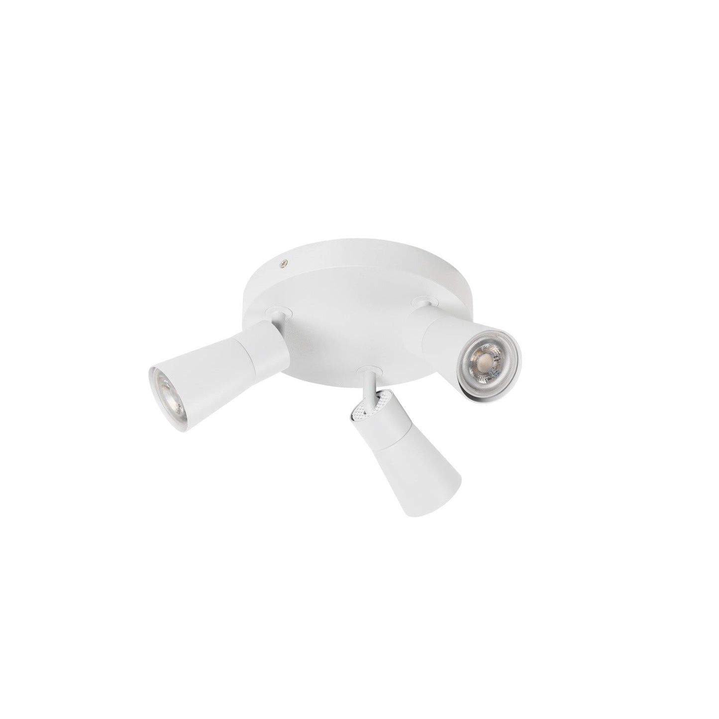 SLV PURI 2.0 Cone, wall and ceiling-mounted light, round, 3 x max. 6 W GU10, white 1008338