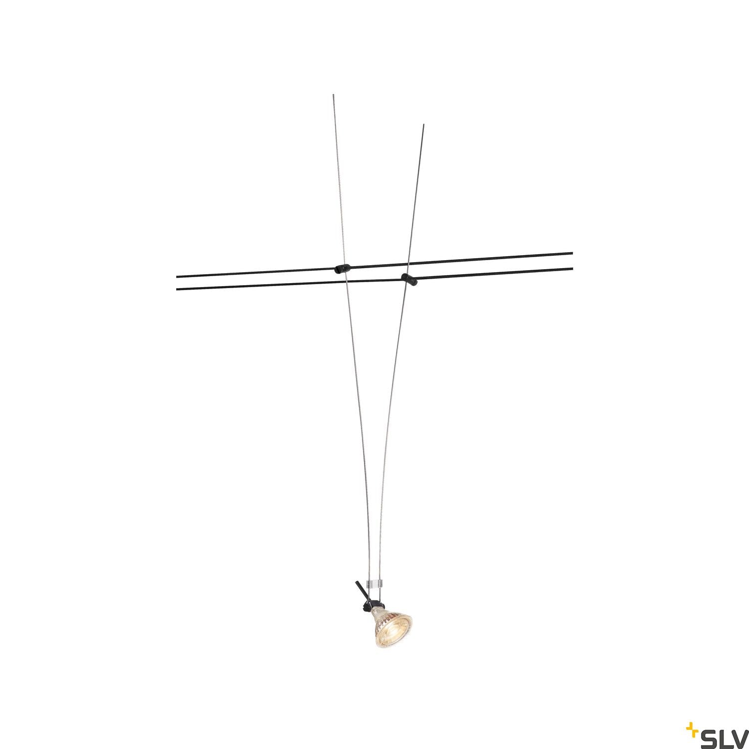 SLV ASMARA, for TENSEO low-voltage cable system, QR-C51, black, 1 pc 139070