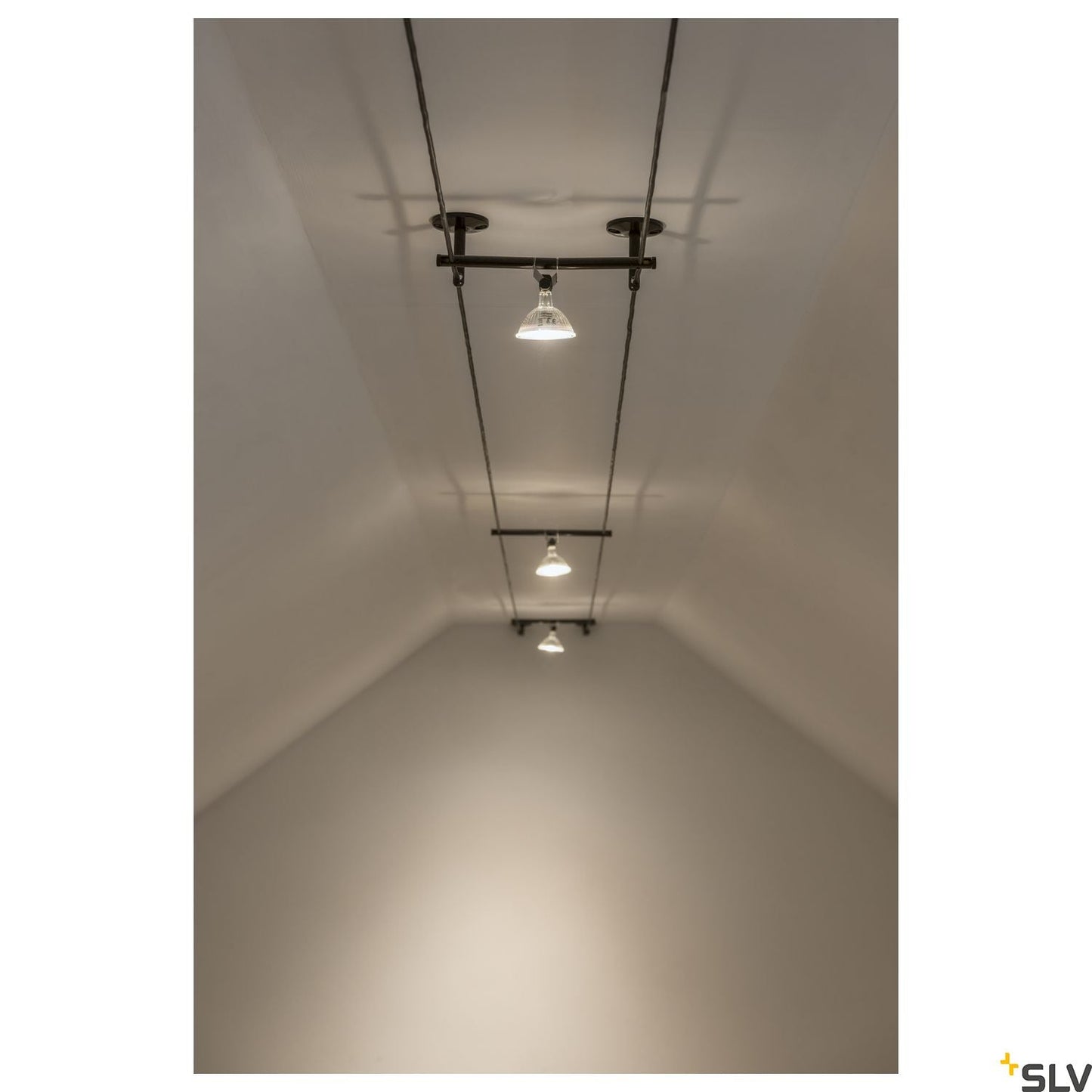 SLV DEFLECTOR, for TENSEO low-voltage cable system, short, black, 2 pieces 186330 - Track Lighting Company