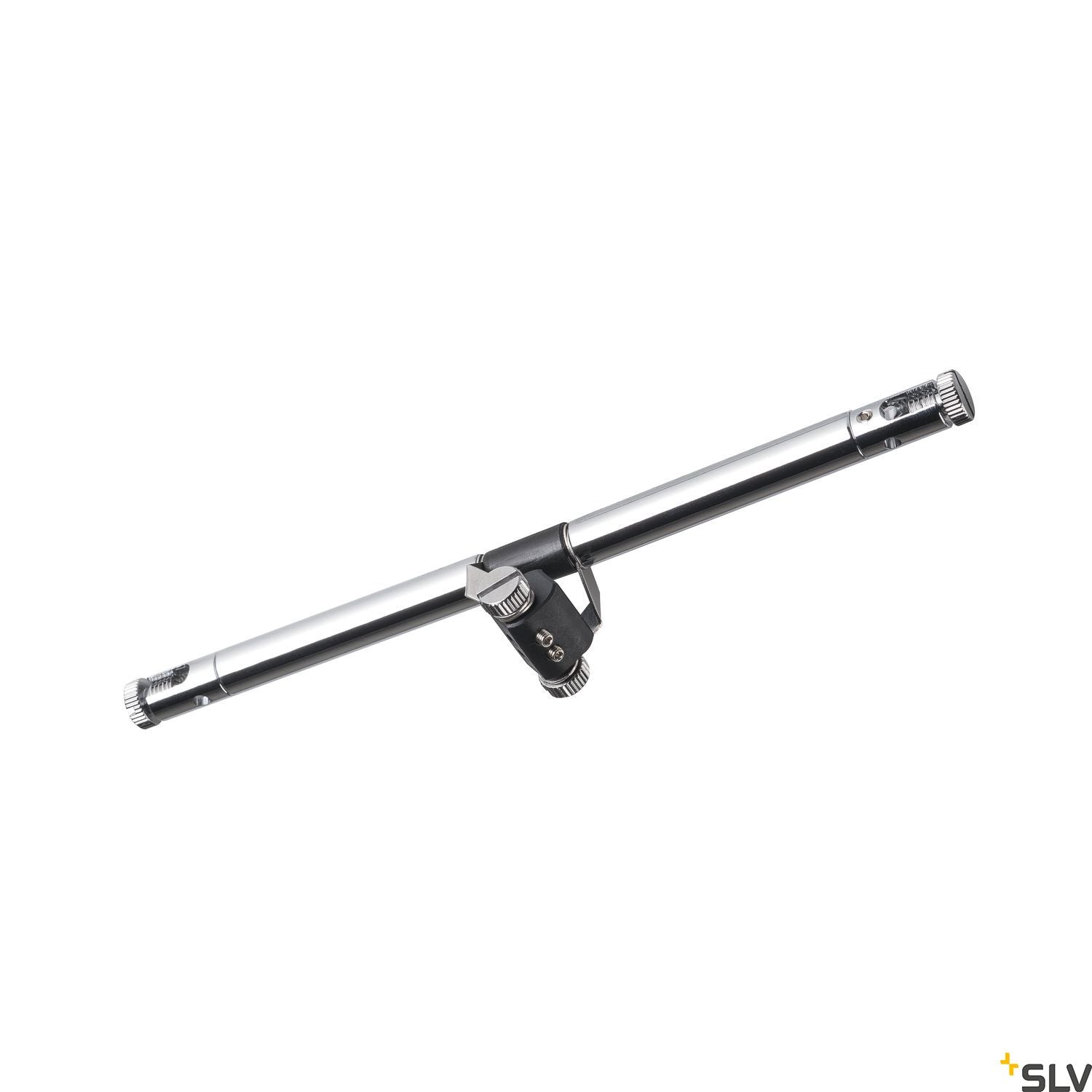 SLV COSMIC, lamp holder for TENSEO low-voltage cable system, QR-C51, chrome, tiltable, 2 pcs 139092