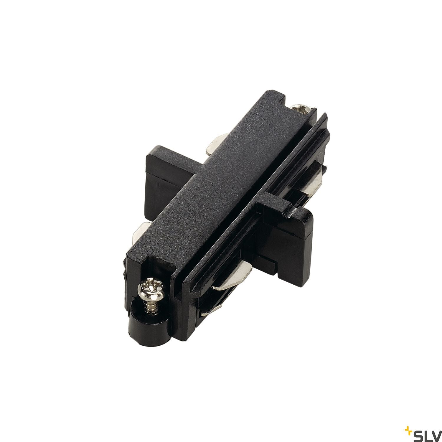 SLV Direct connector for 1-circuit track, black, electrical 143090