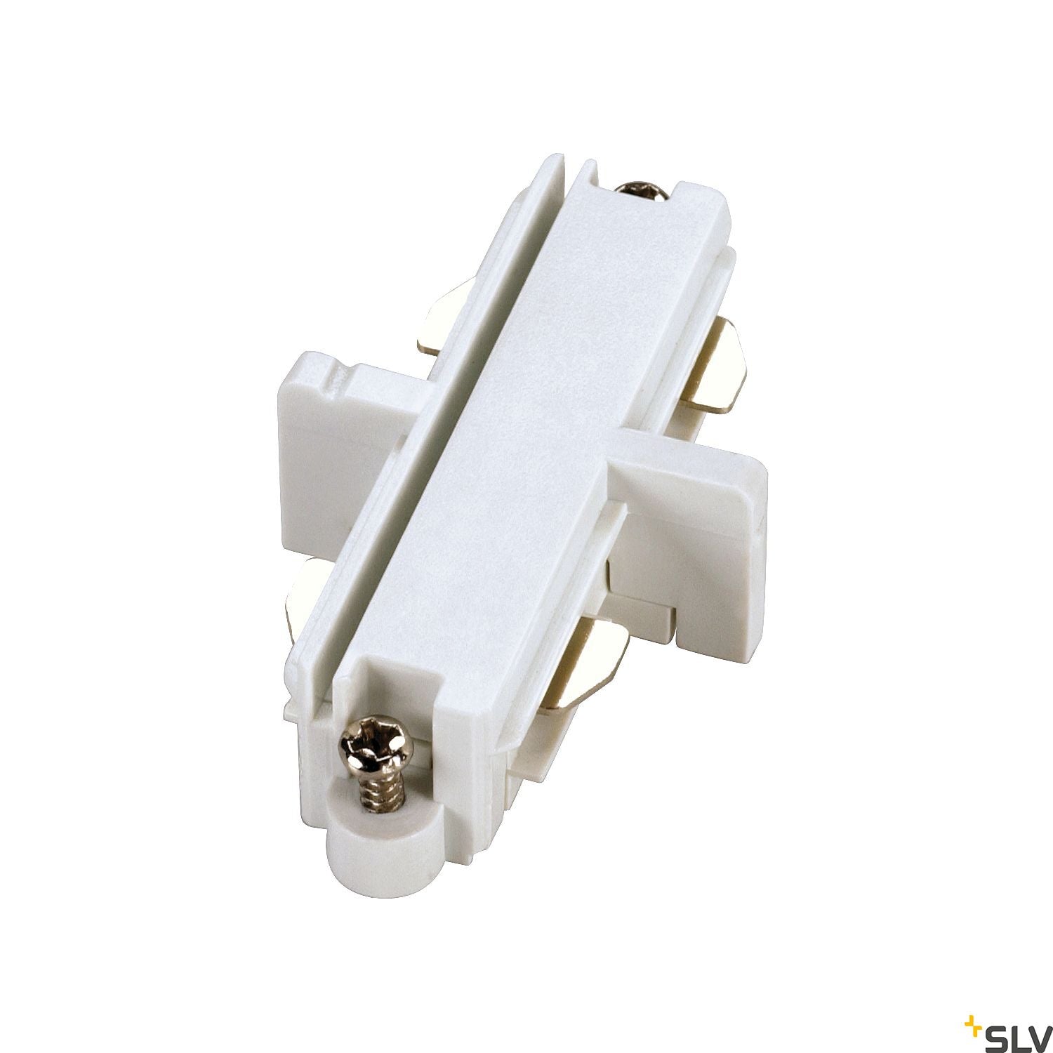 SLV Direct connector for 1-circuit track, white, electrical 143091