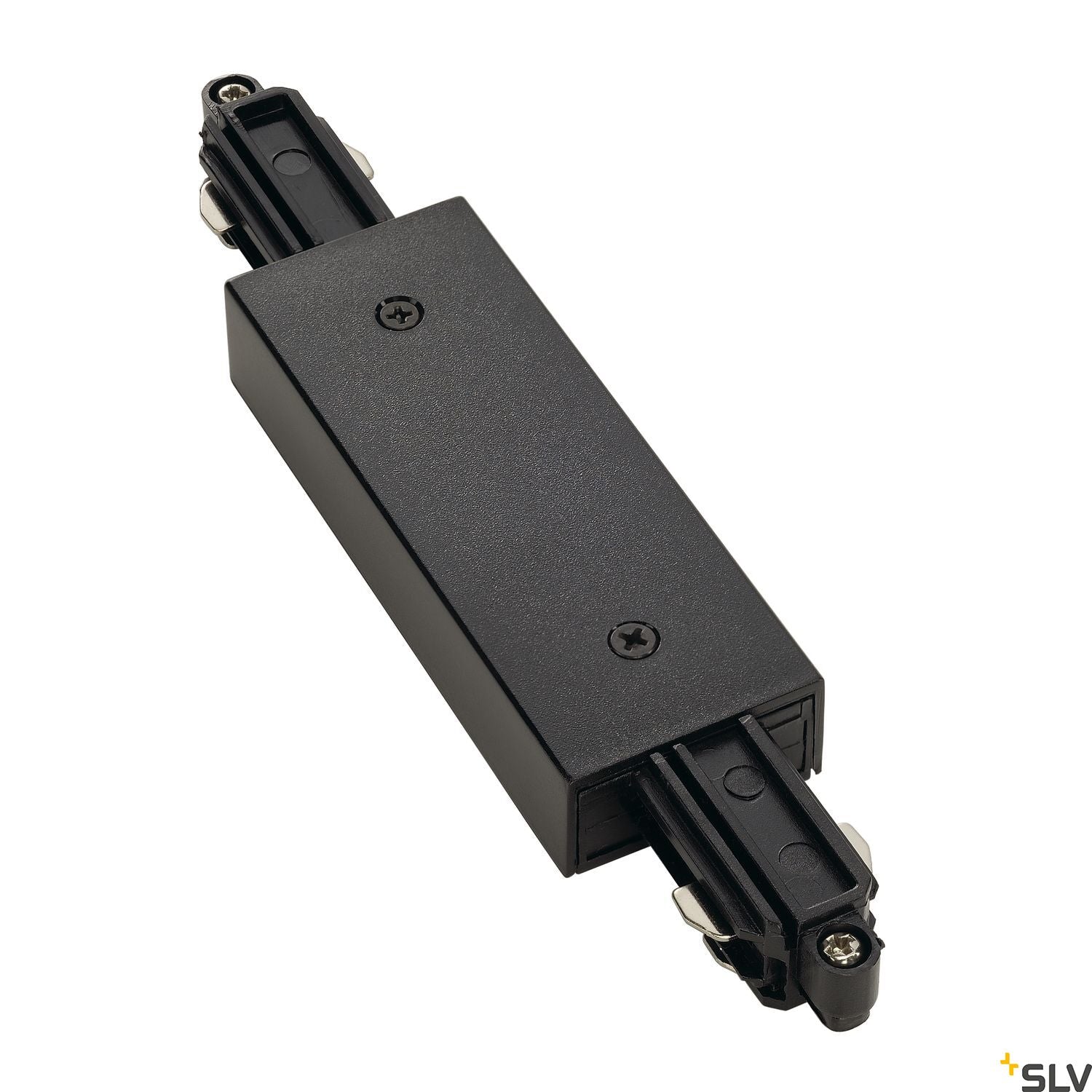 SLV Direct connector for 1-circuit track, black, with feed-in capability 143100