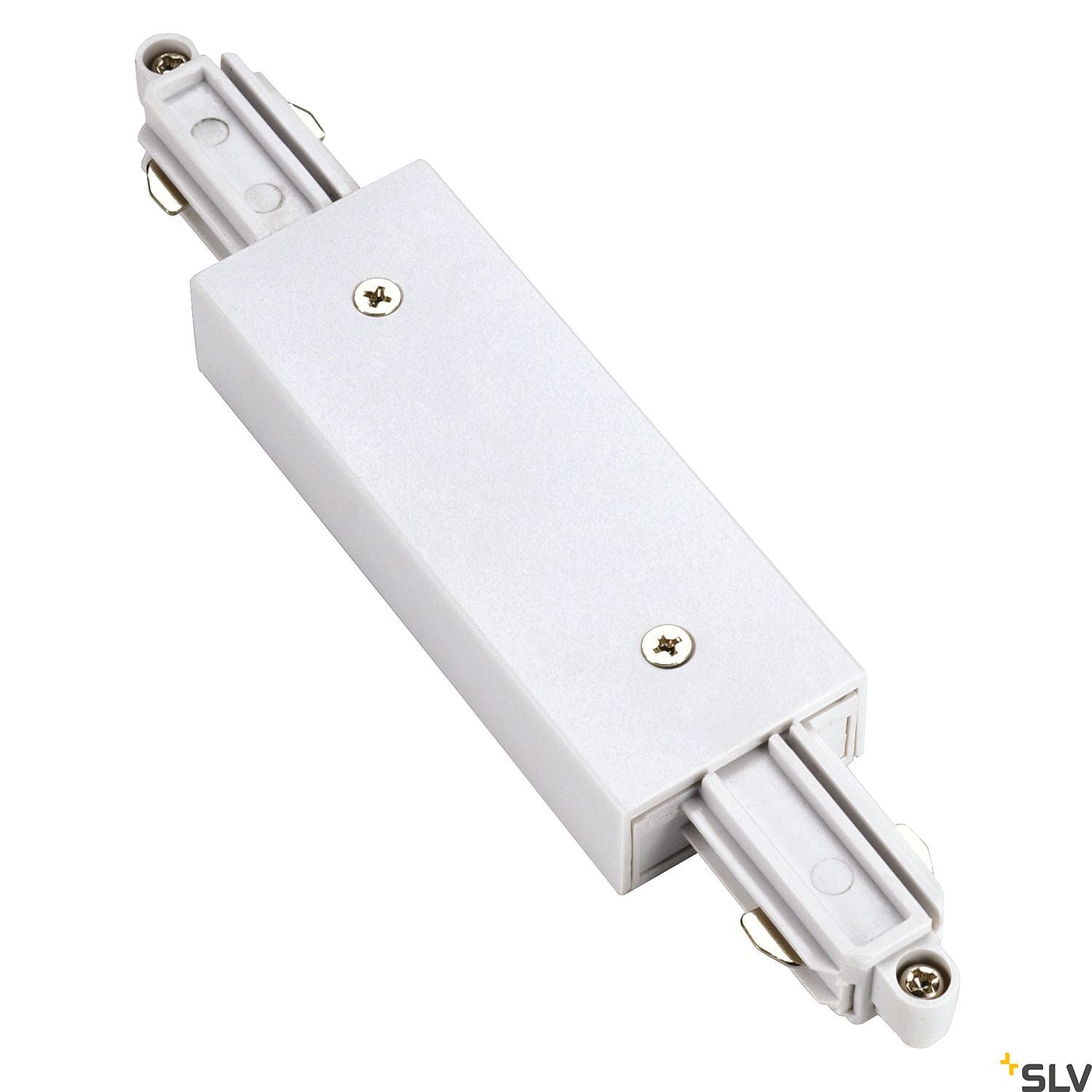 SLV Direct connector for 1-circuit track, white, with feed-in capability 143101