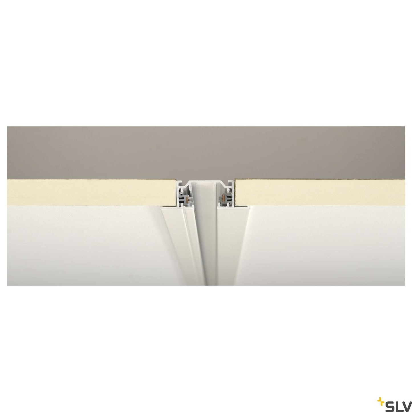 SLV 1-circuit mains-voltage track, recessed version, white, 2m 143221