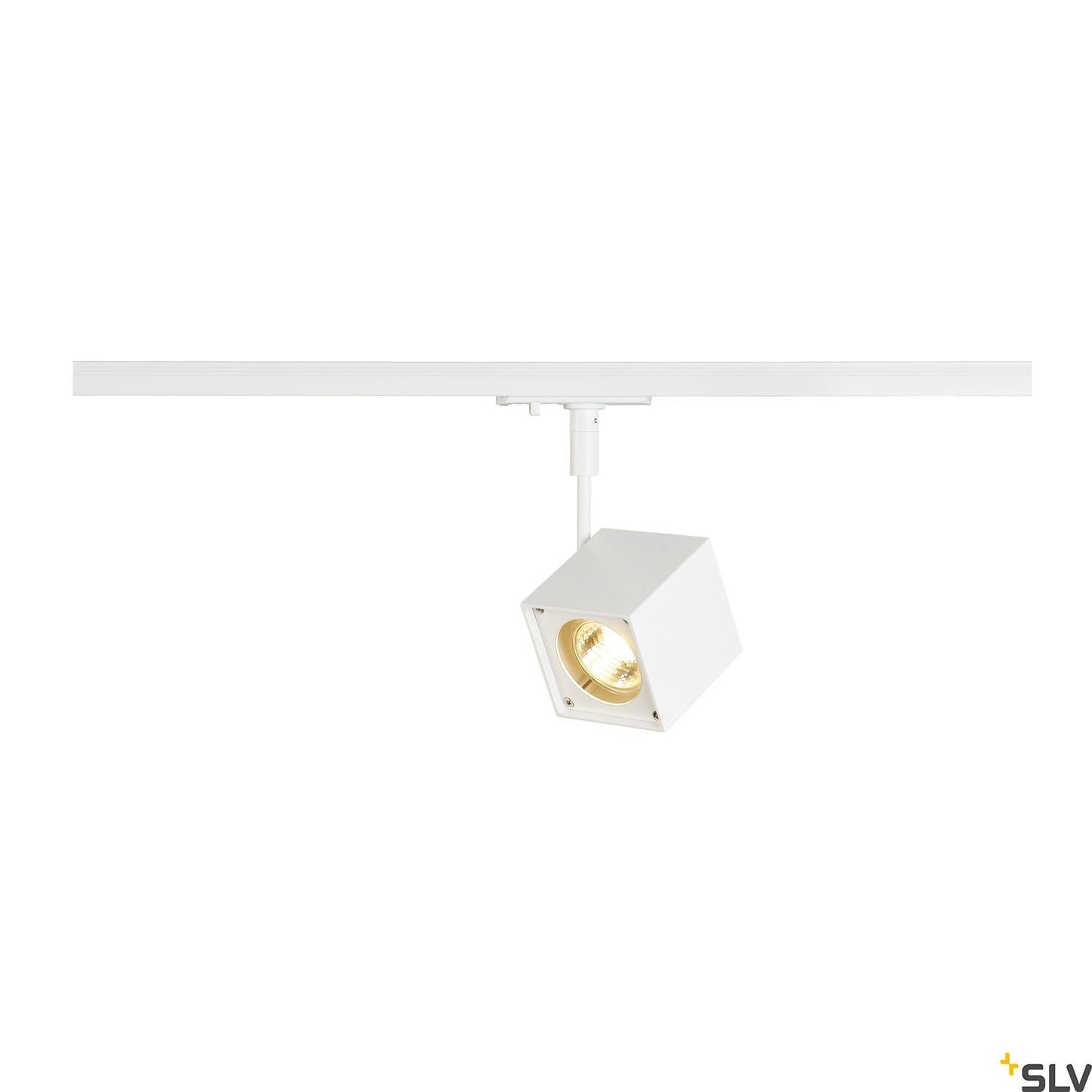 White Cube Track Spot, SLV ALTRA DICE SPOT, GU10, max. 50W, for Single Circuit White Track Lighting 143351