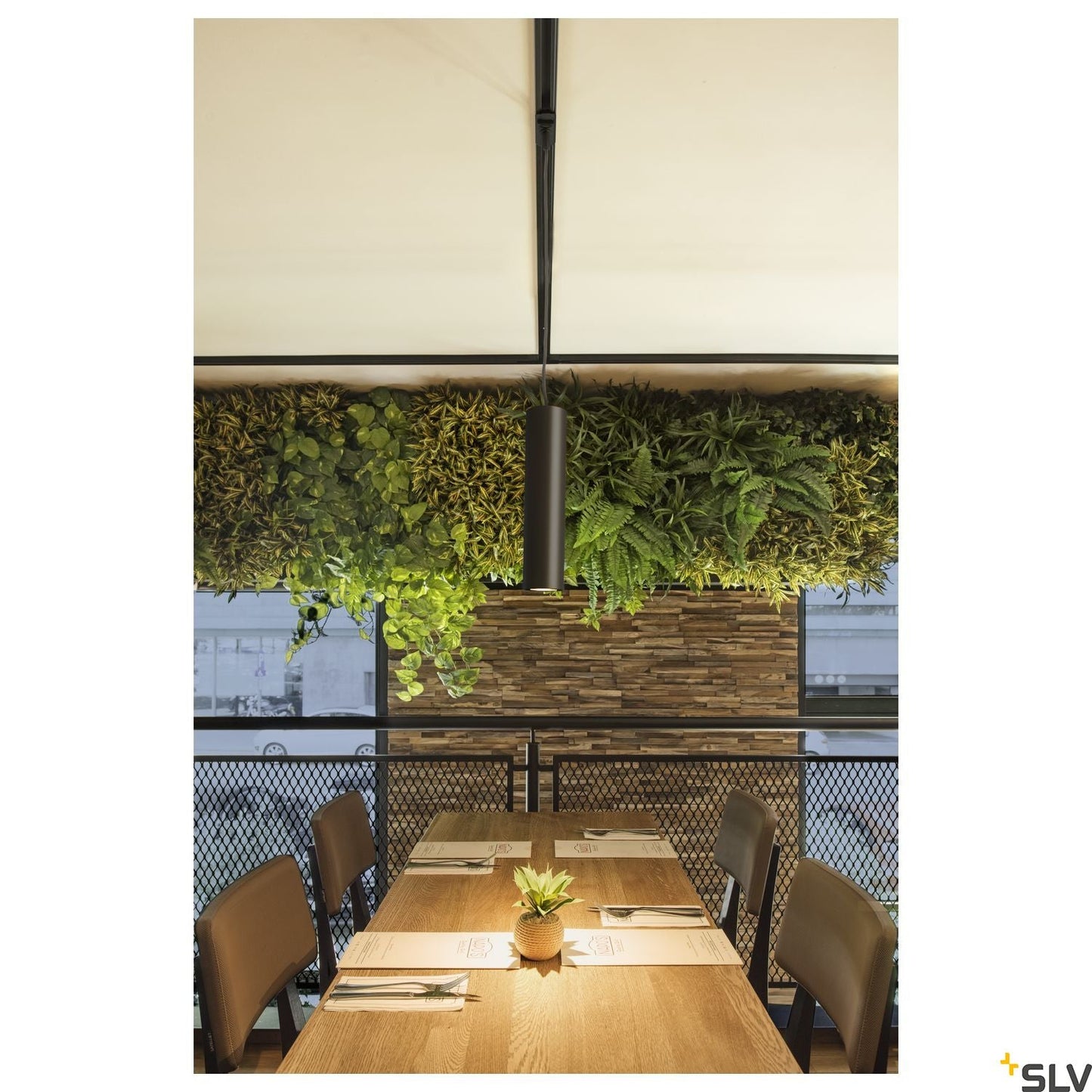 Black Track Pendant hanging Light SLV ENOLA_B 1-circuit adapter 143960