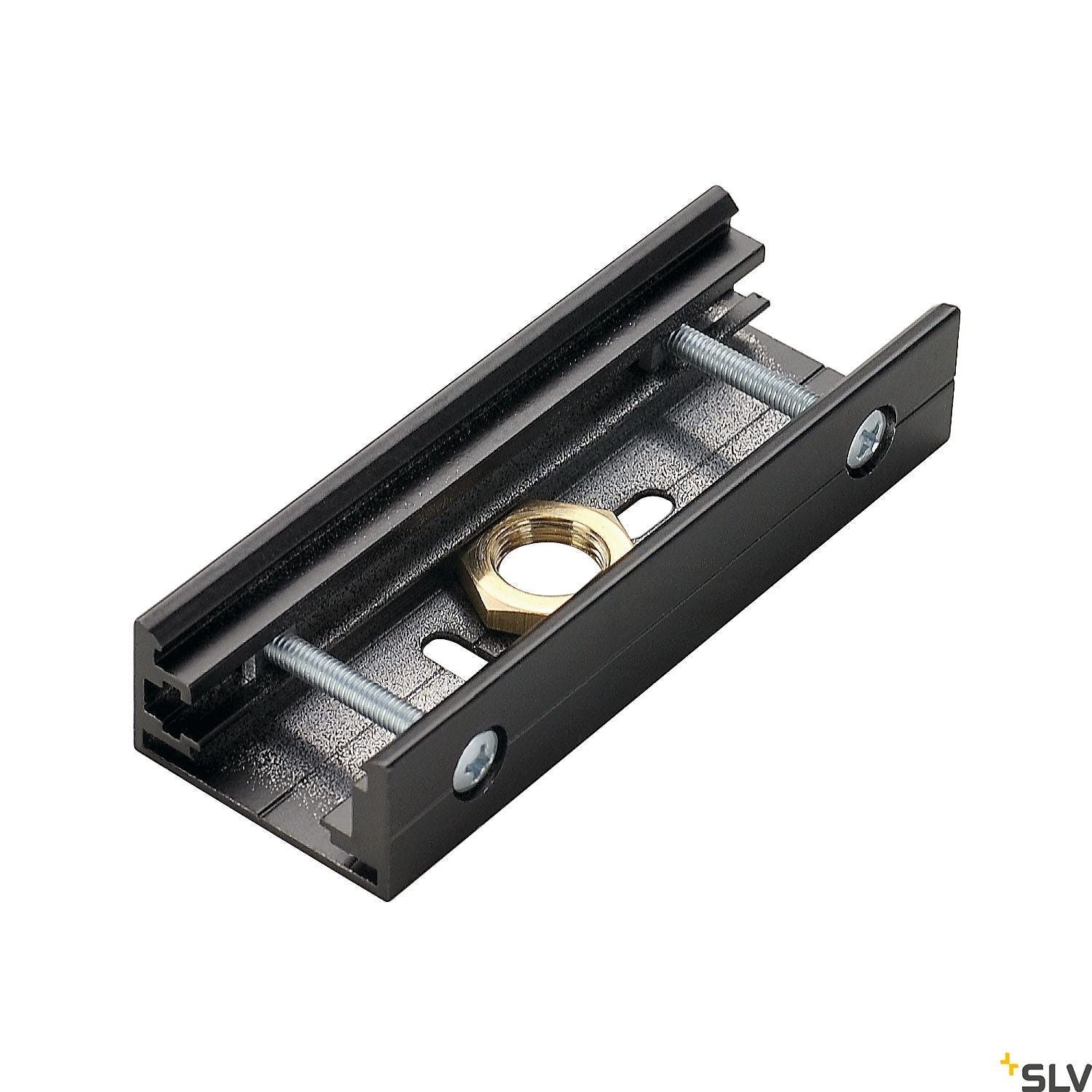 SLV EUTRAC joint connector for 3-circuit track, black 145600