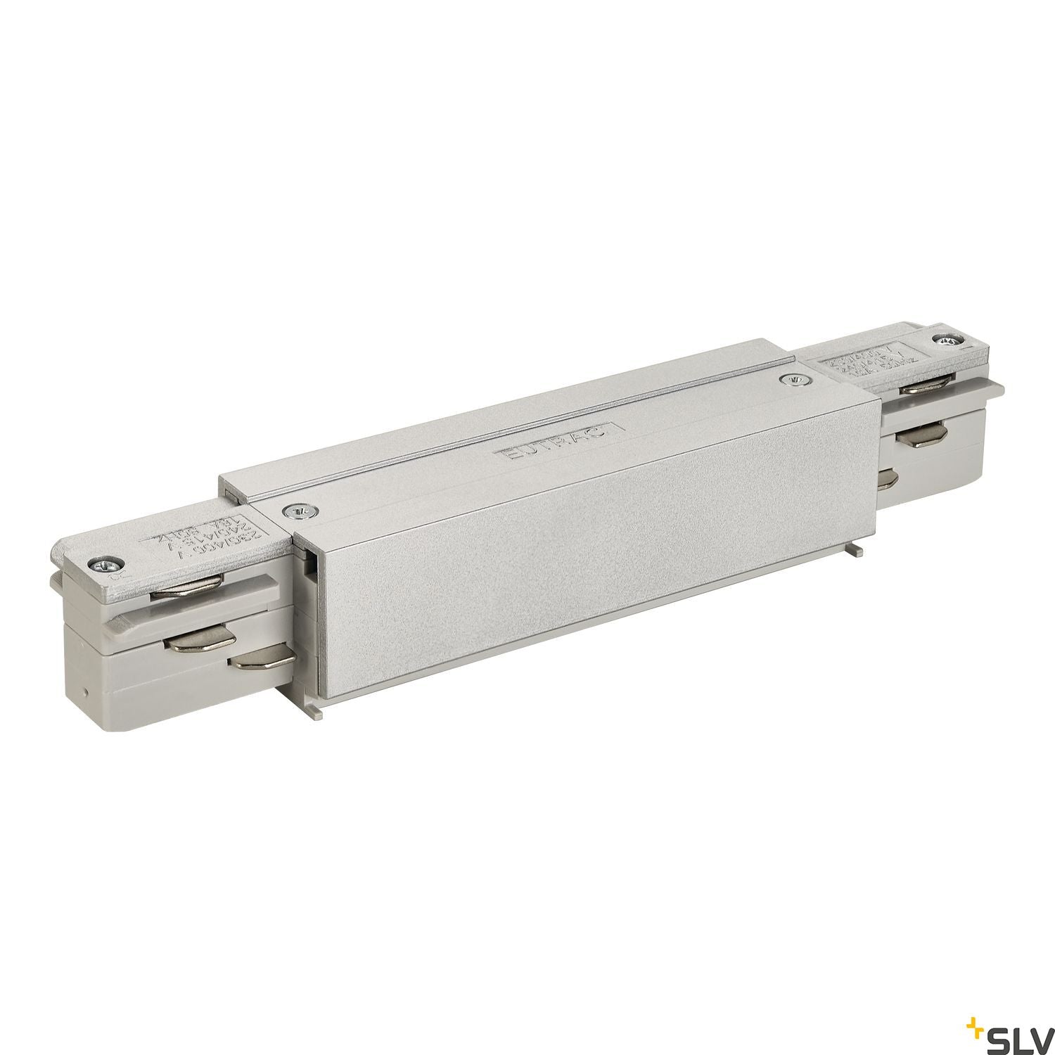 SLV EUTRAC longitudinal connector, with feed-in capability, silver-grey 145664