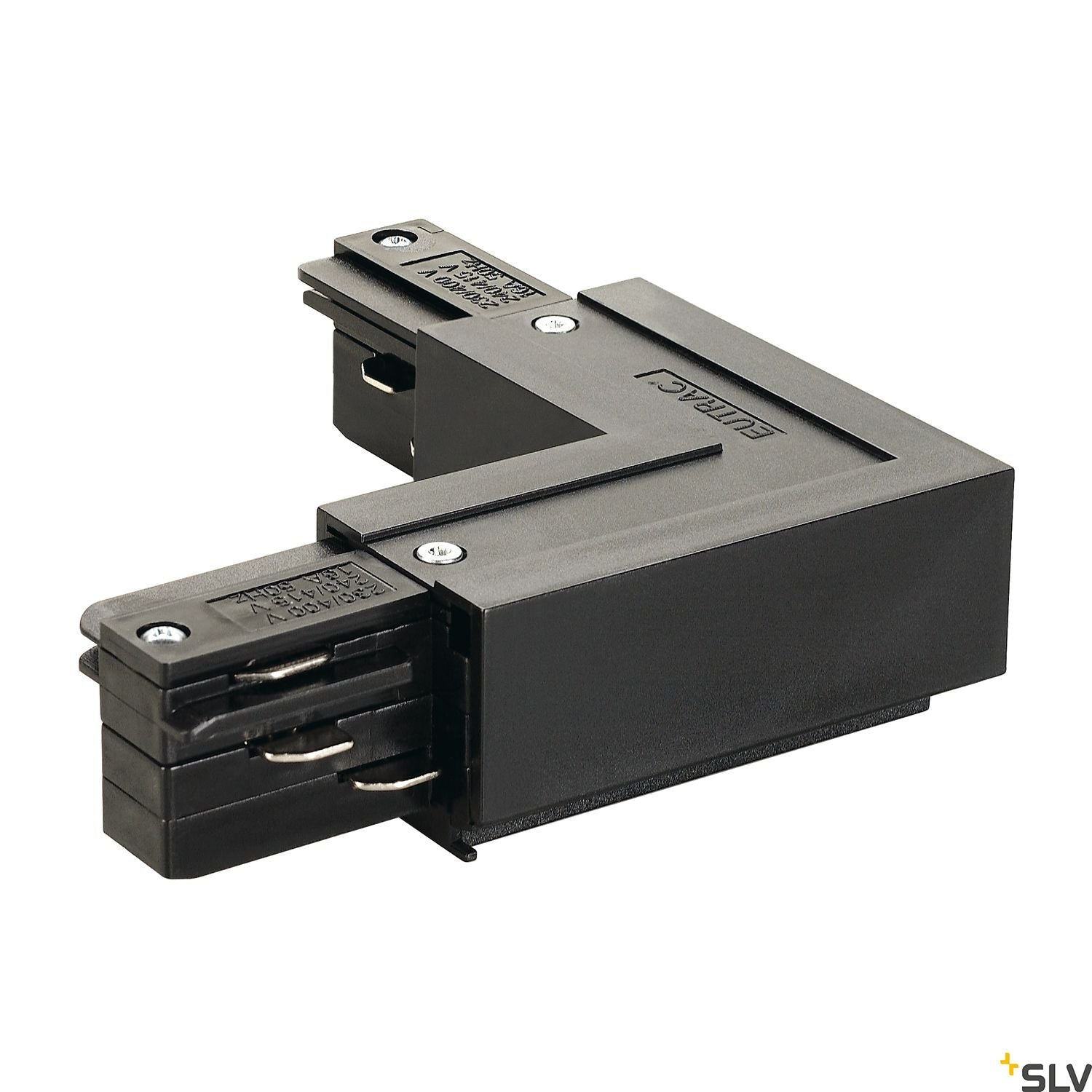 SLV EUTRAC L-connector, outer earth, black 145670