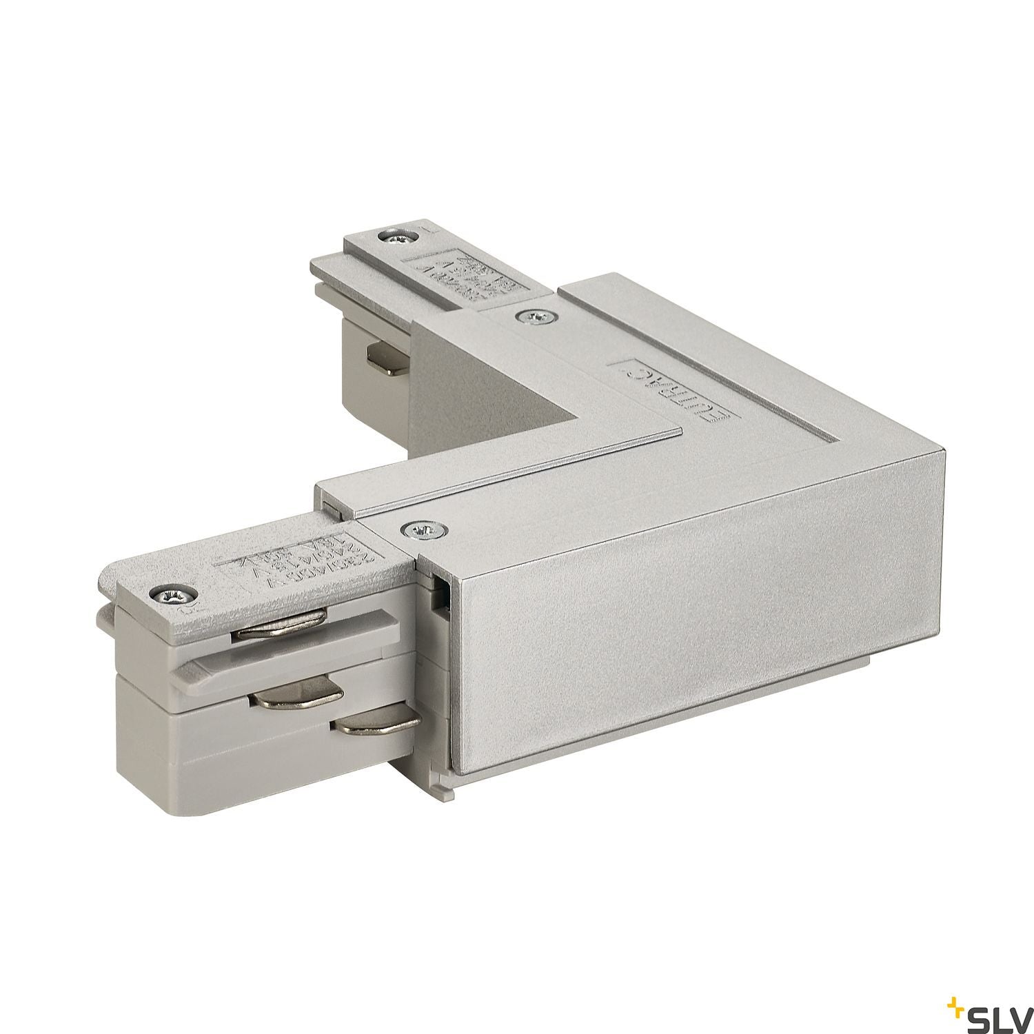 SLV EUTRAC L-connector, outer earth, silver-grey 145674