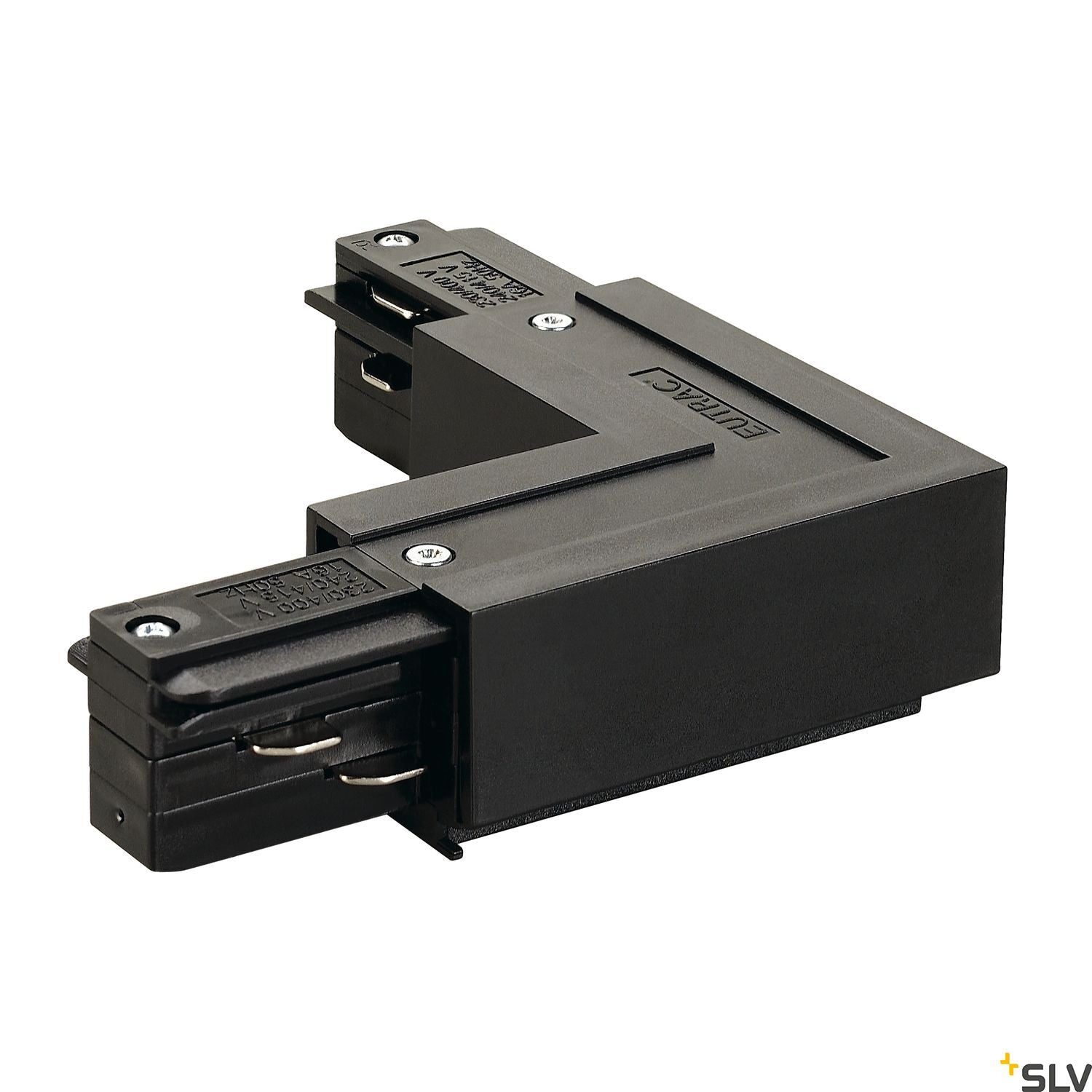 SLV EUTRAC L-connector, inner earth, black 145680