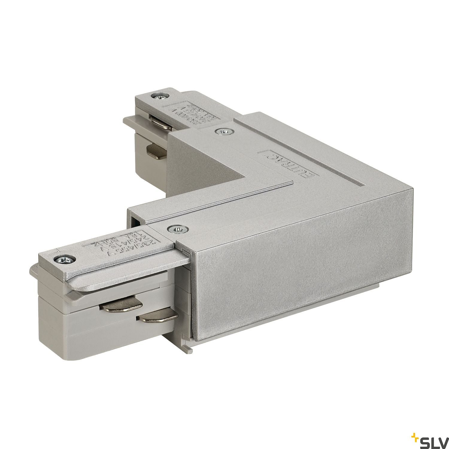 SLV EUTRAC L-connector, inner earth, silver-grey 145684