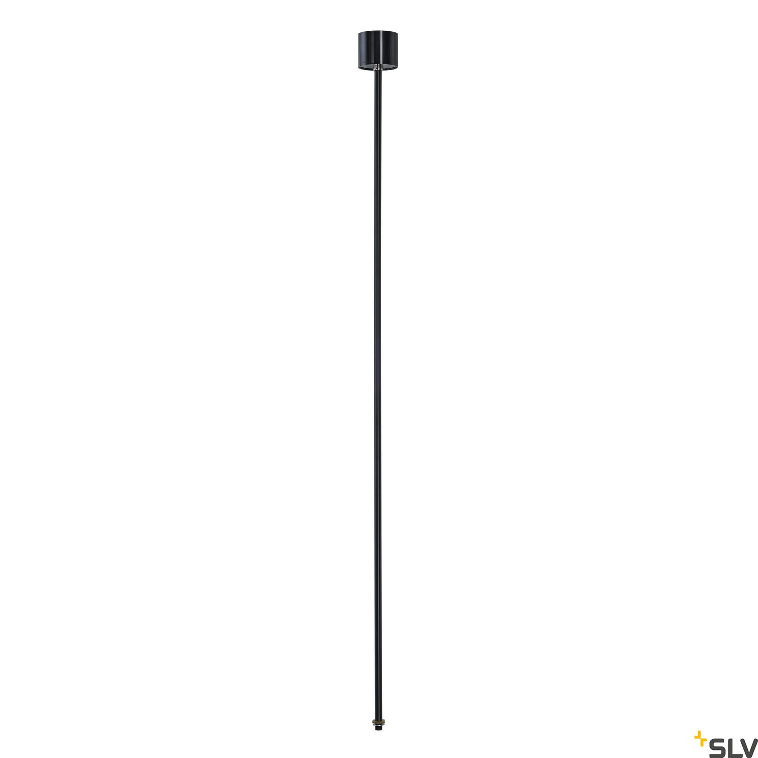 SLV EUTRAC pendant suspension for 3-circuit track, black, 120cm 145710