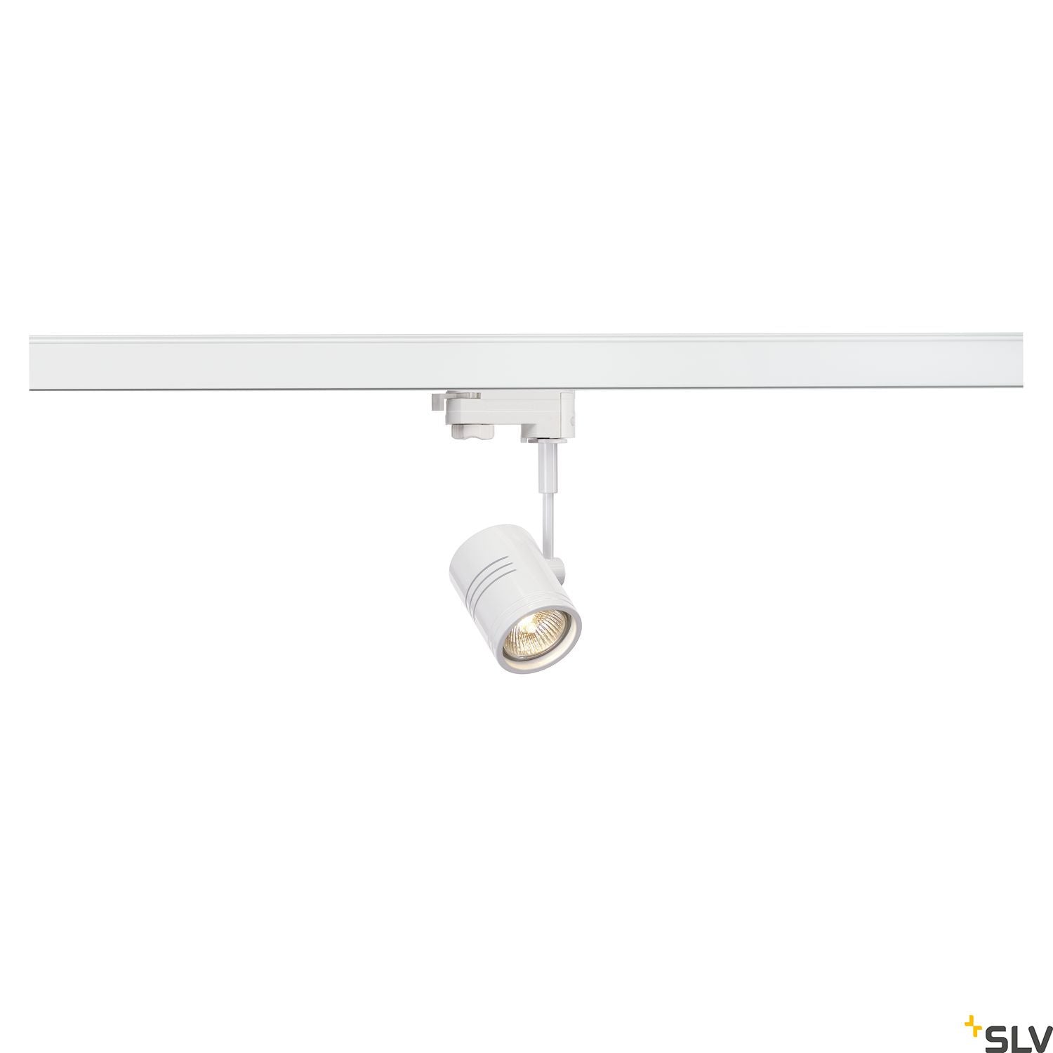 SLV BIMA I lamp head, matt white, GU10, max. 50W, incl. 3- circuit adapter 152241